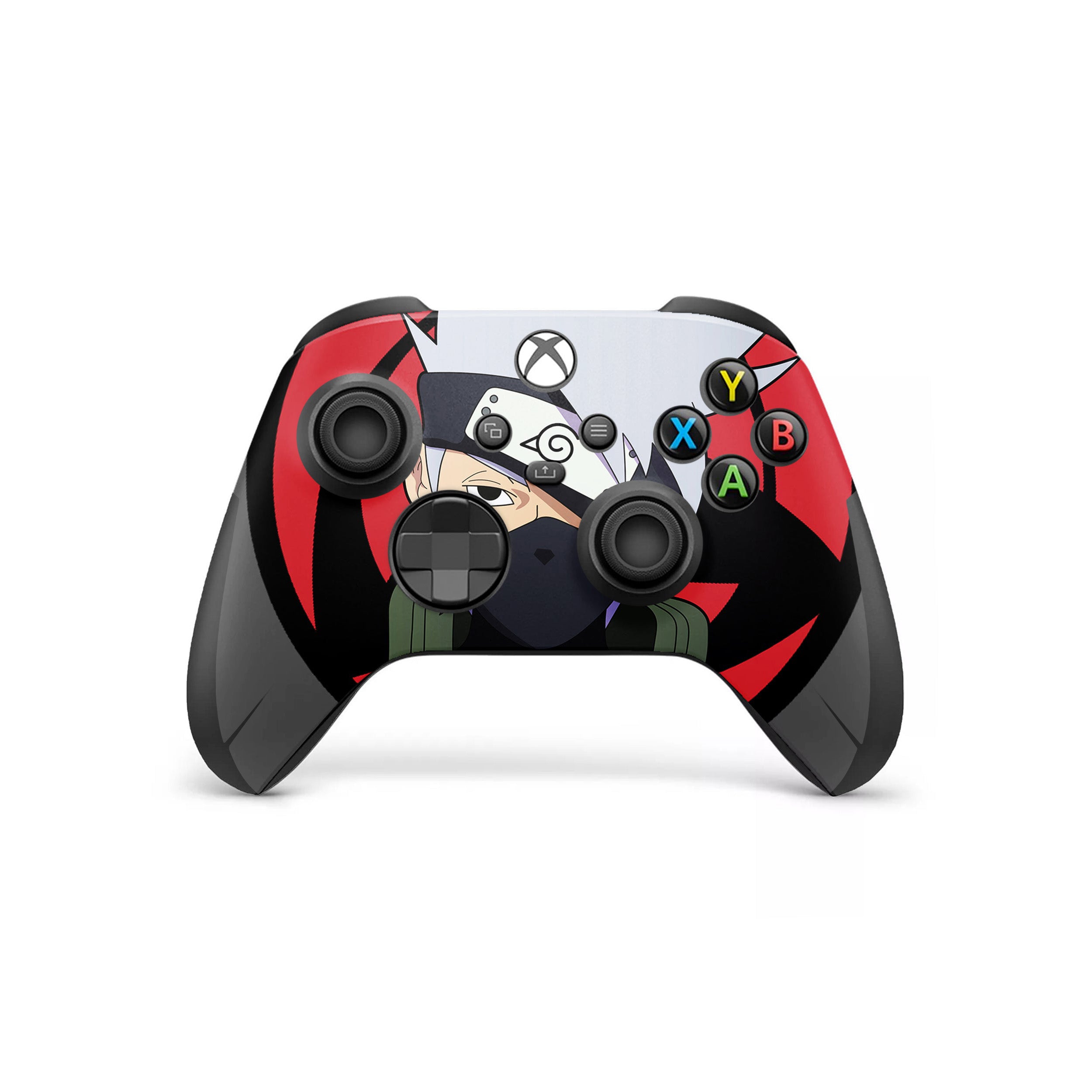 A video game skin featuring a Naruto Kakashi design for the Xbox Wireless Controller.