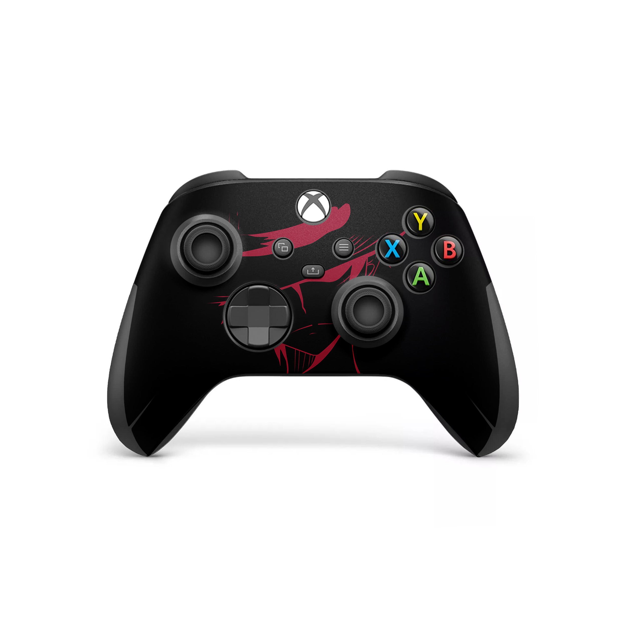 A video game skin featuring a One Piece Monkey D Luffy design for the Xbox Wireless Controller.