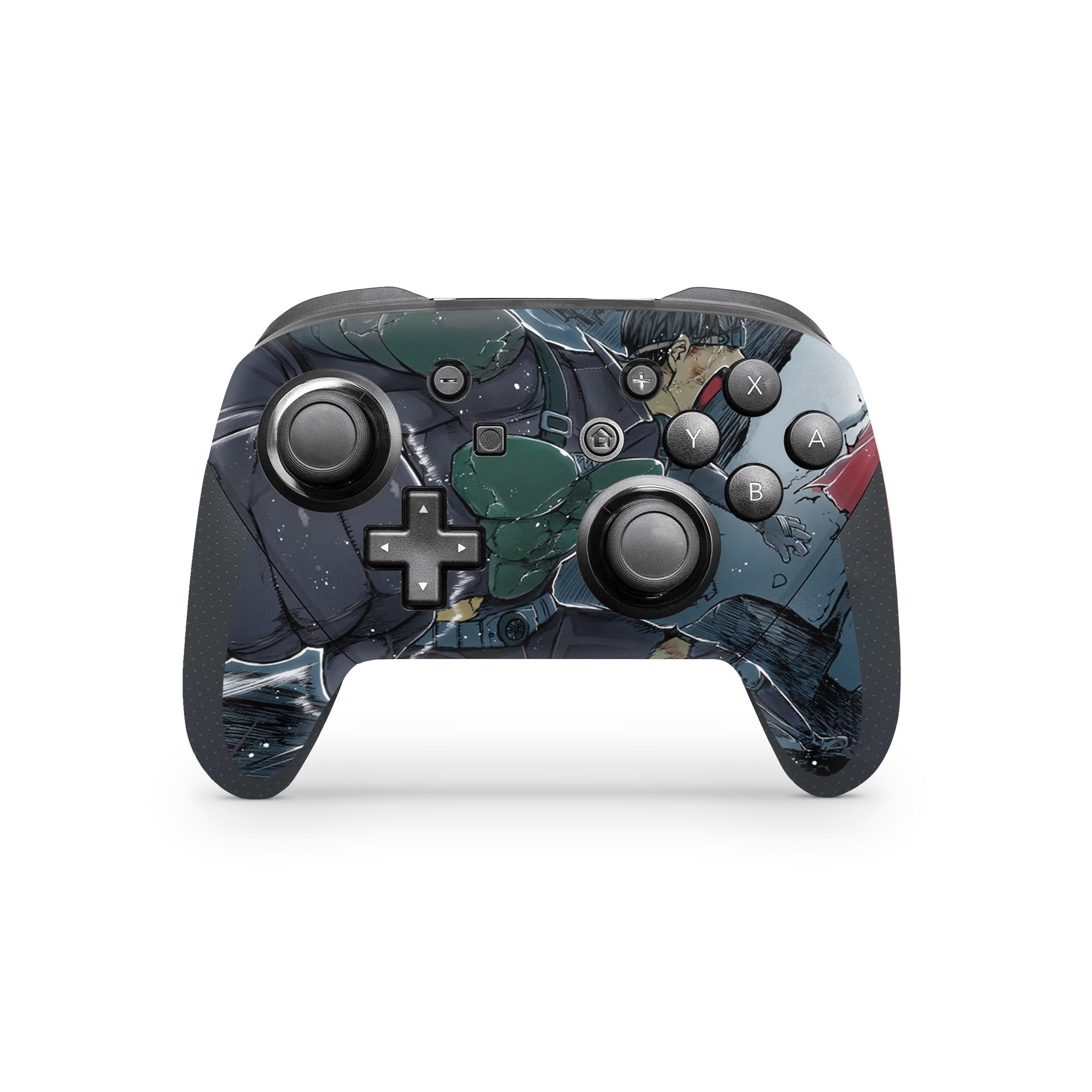 A video game skin featuring a One Piece Zoro Roronoa design for the Switch Pro Controller.
