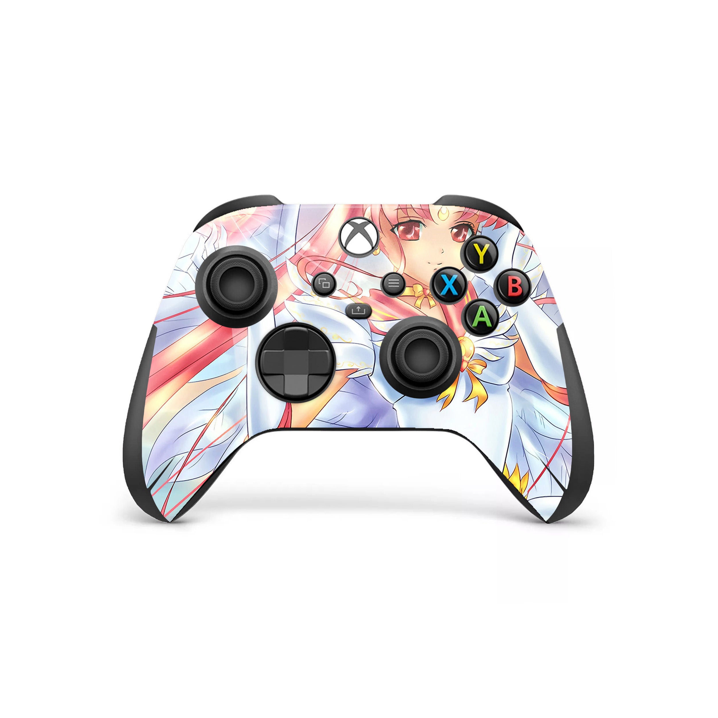 A video game skin featuring a Sailor Moon design for the Xbox Wireless Controller.