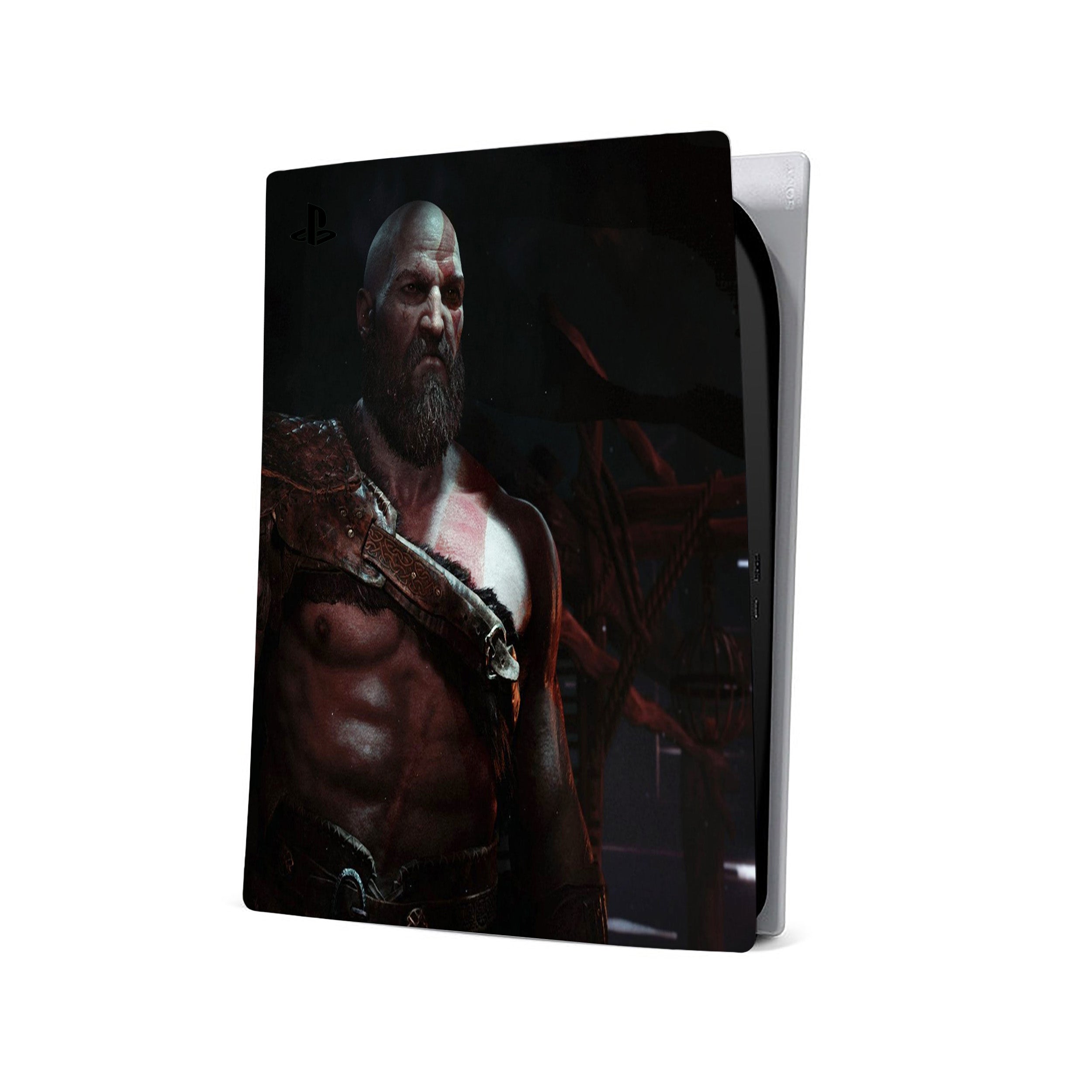 A video game skin featuring a God Of War design for the PS5.