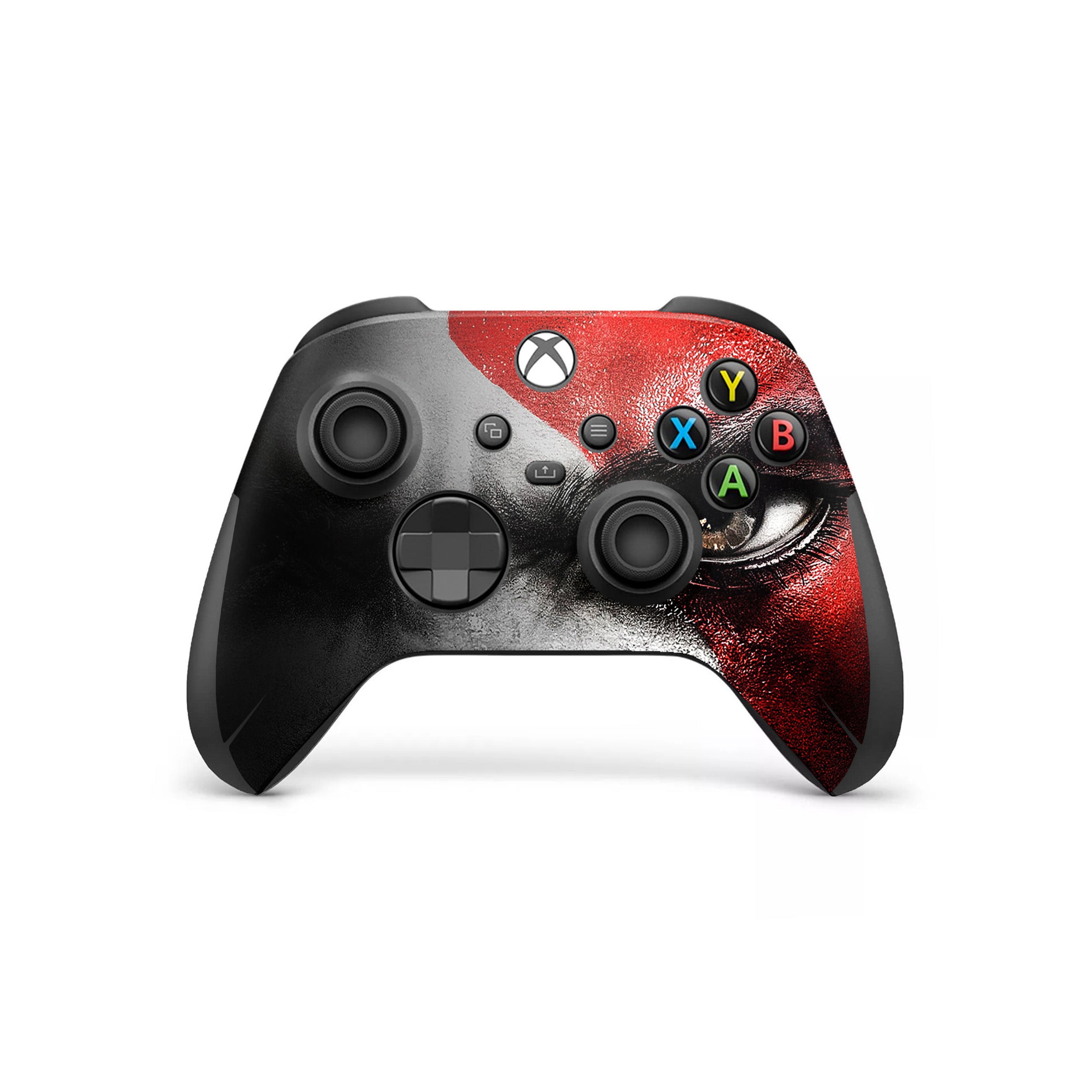 A video game skin featuring a God Of War Kratos design for the Xbox Wireless Controller.