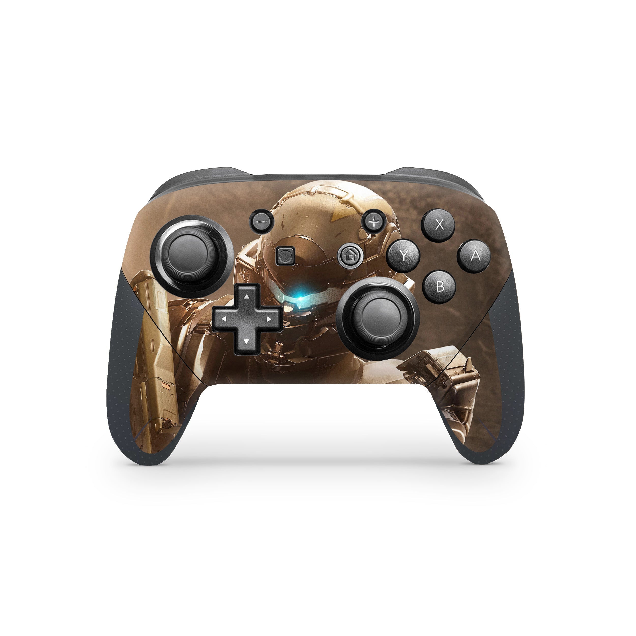 A video game skin featuring a Halo 5 design for the Switch Pro Controller.