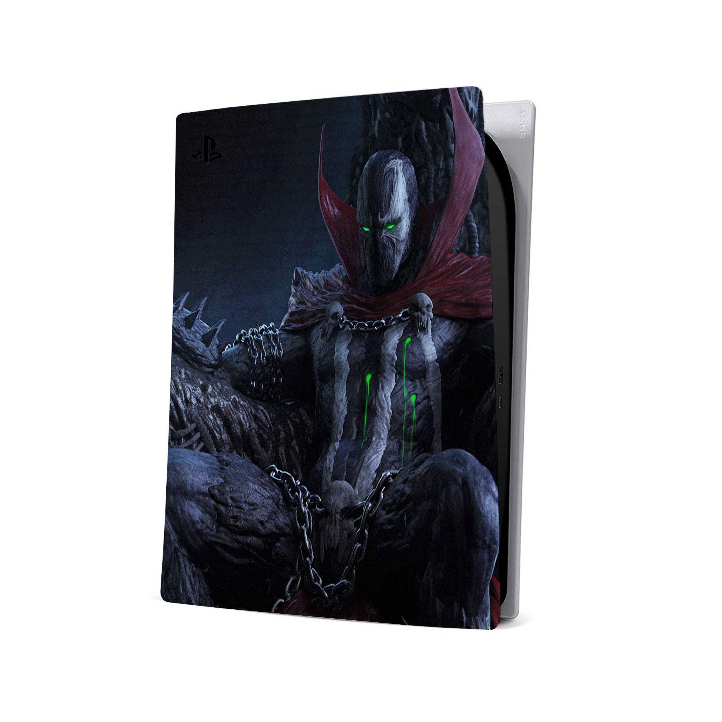A video game skin featuring a Image Comics Spawn design for the PS5.