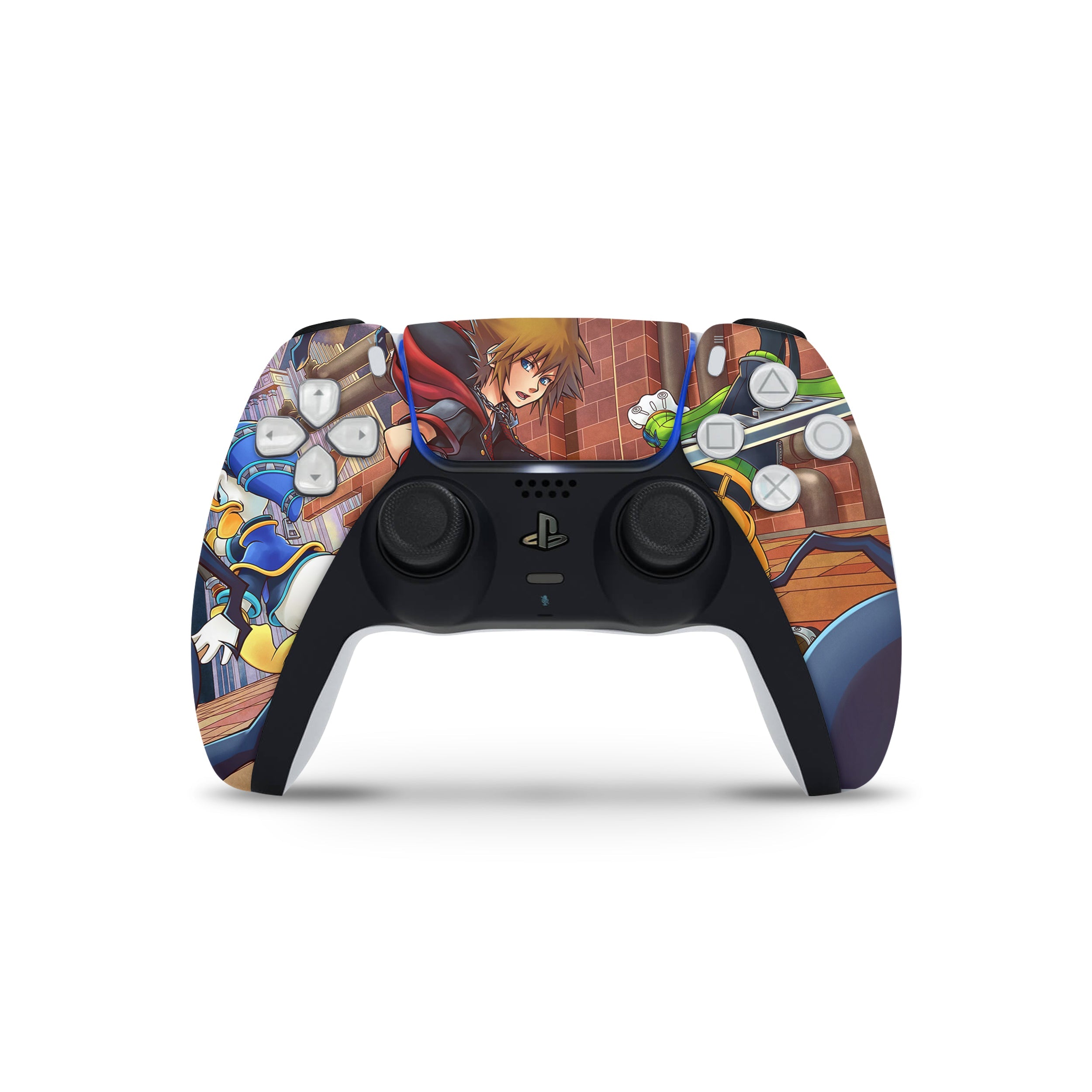 A video game skin featuring a Kingdom Hearts design for the PS5 DualSense Controller.