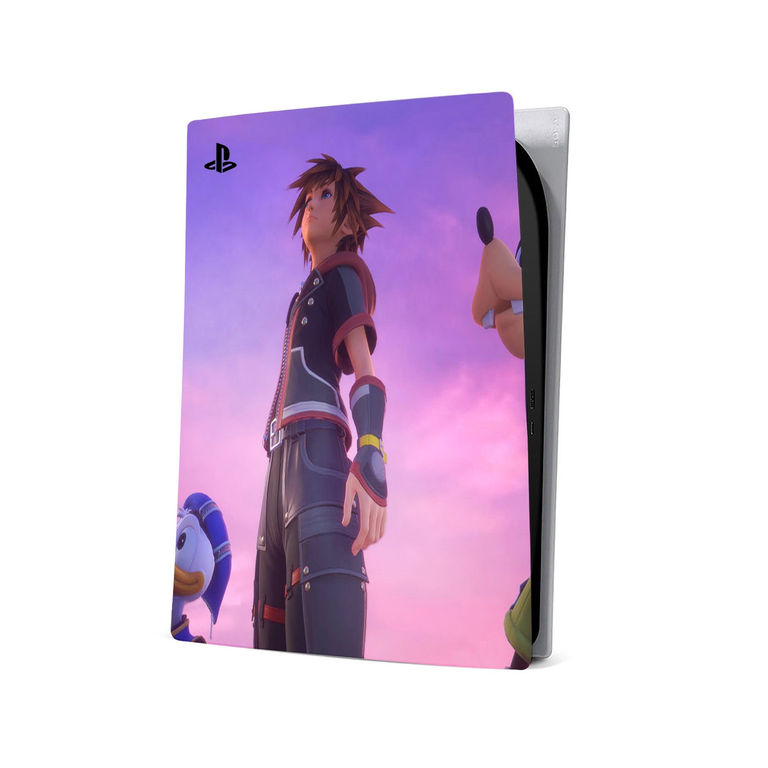 A video game skin featuring a Kingdom Hearts design for the PS5.