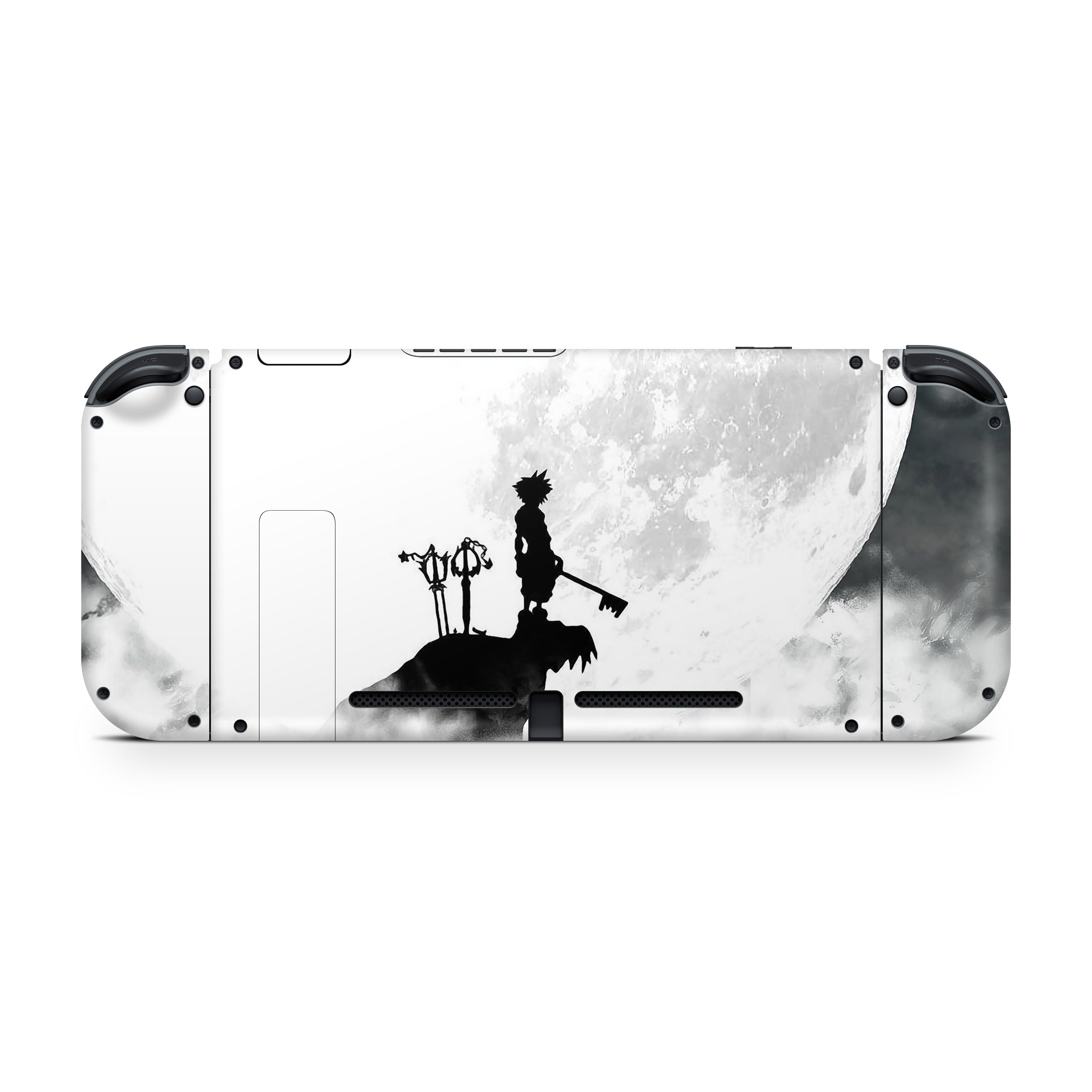 A video game skin featuring a Kingdom Hearts design for the Nintendo Switch.