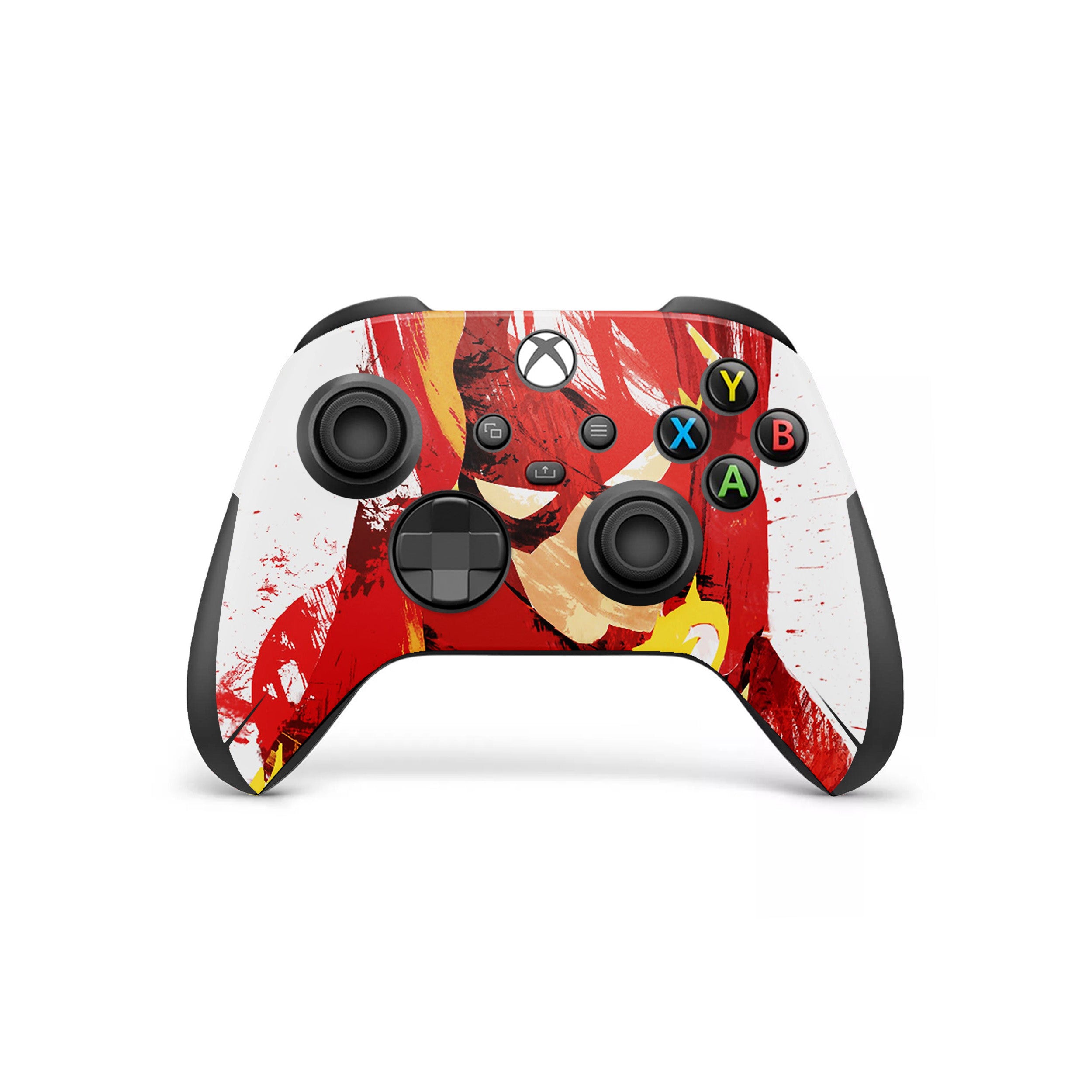 A video game skin featuring a Marvel Flash design for the Xbox Wireless Controller.