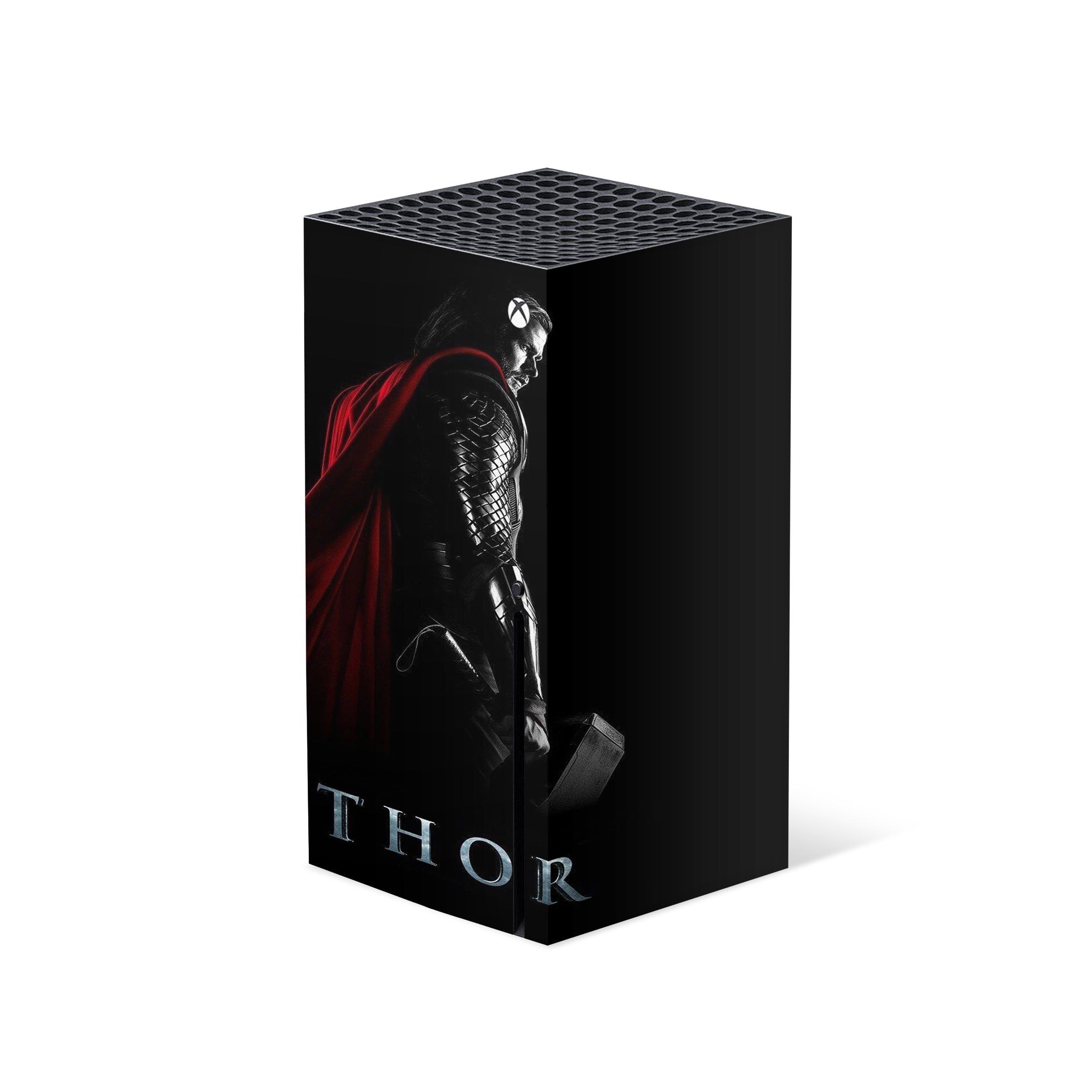 A video game skin featuring a Marvel Thor design for the Xbox Series X.