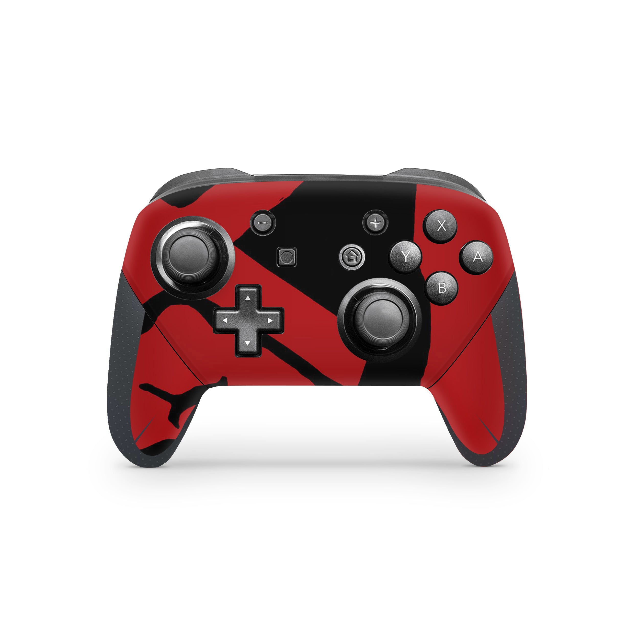 A video game skin featuring a Marvel X Men Cyclops design for the Switch Pro Controller.