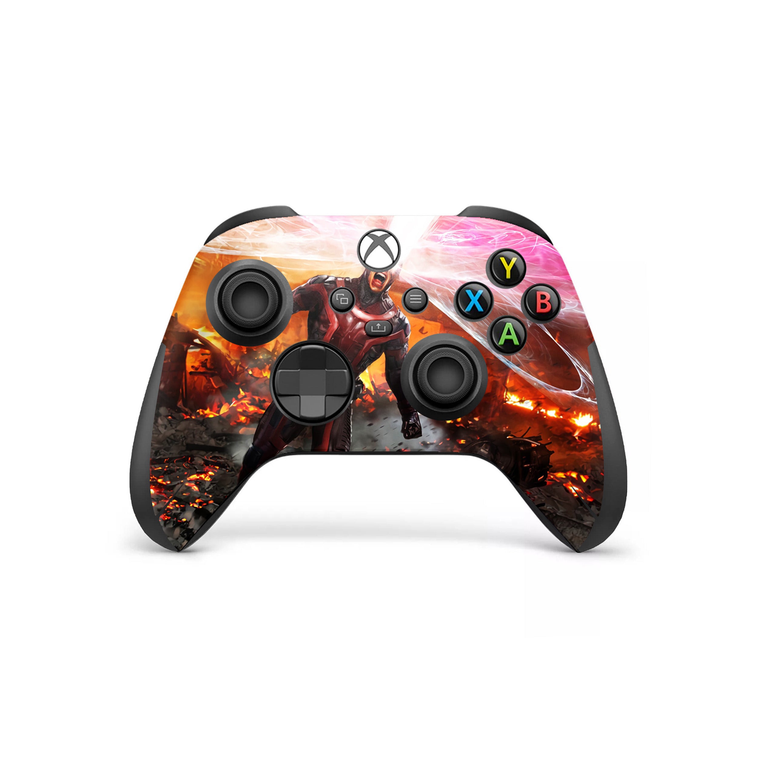 A video game skin featuring a Marvel X Men Cyclops design for the Xbox Wireless Controller.