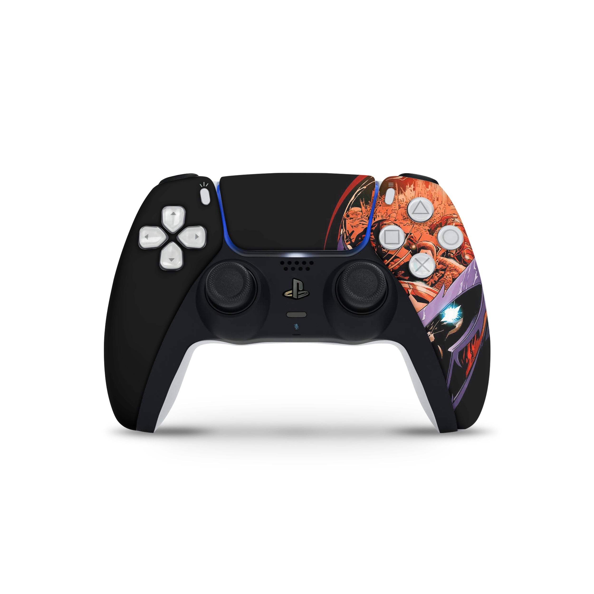 A video game skin featuring a Marvel X Men Magneto design for the PS5 DualSense Controller.