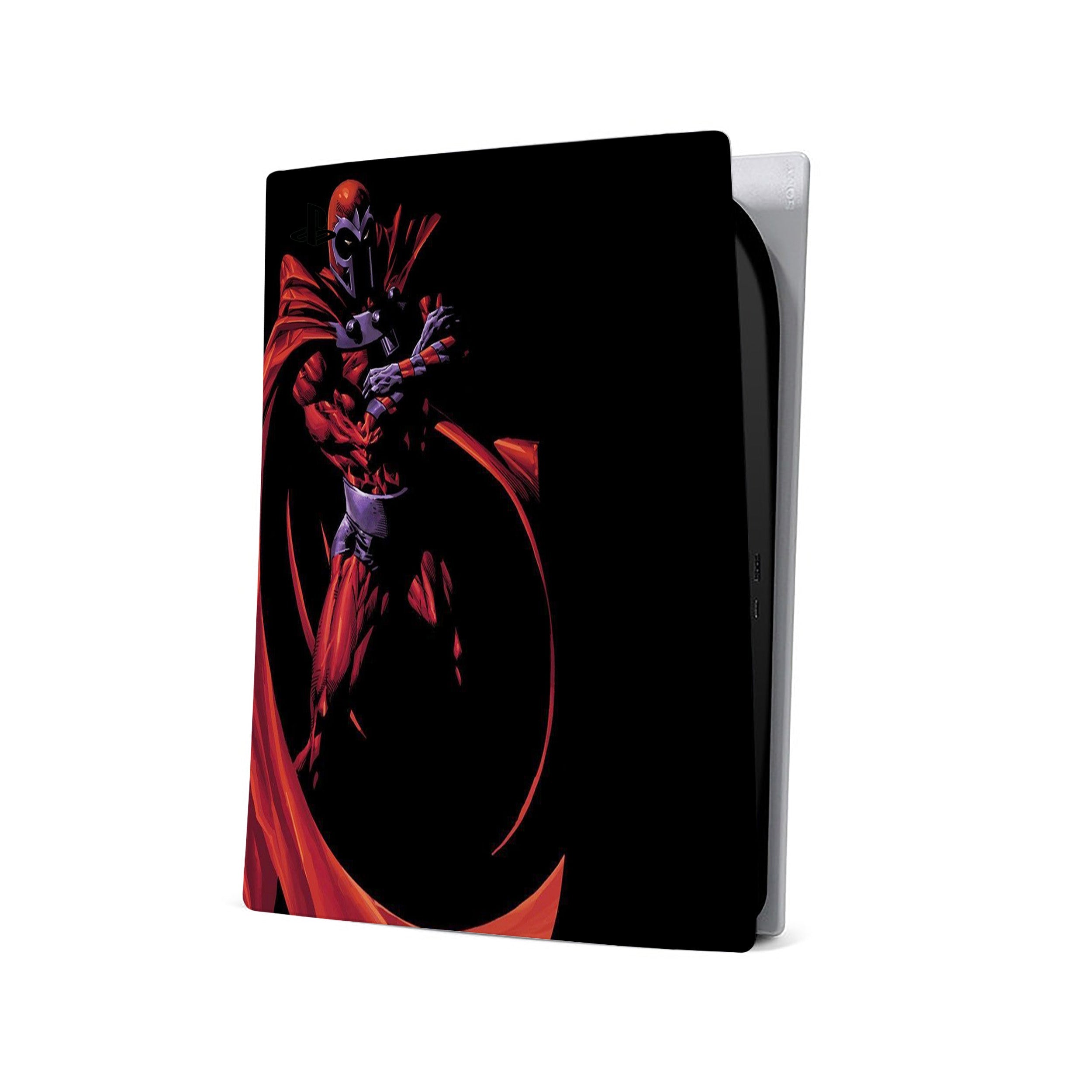A video game skin featuring a Marvel X Men Magneto design for the PS5.
