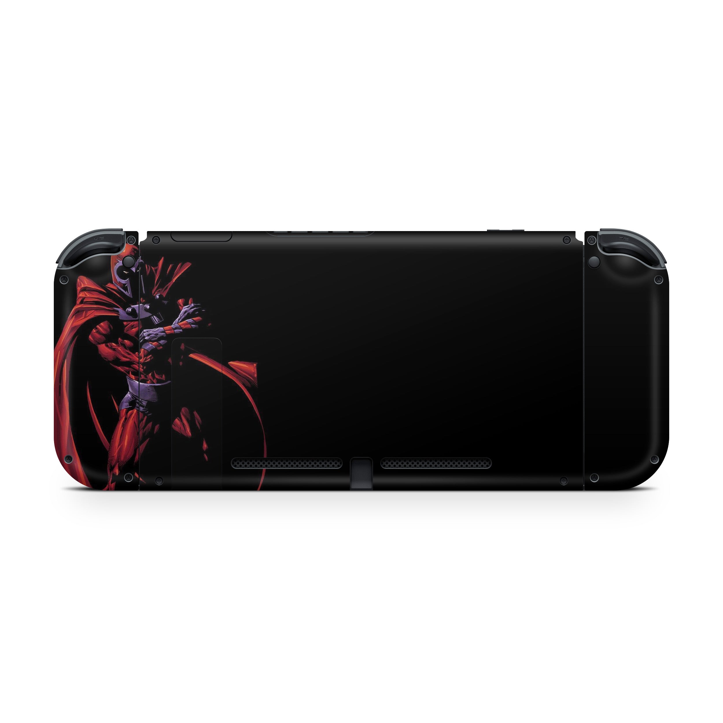 A video game skin featuring a Marvel X Men Magneto design for the Nintendo Switch.