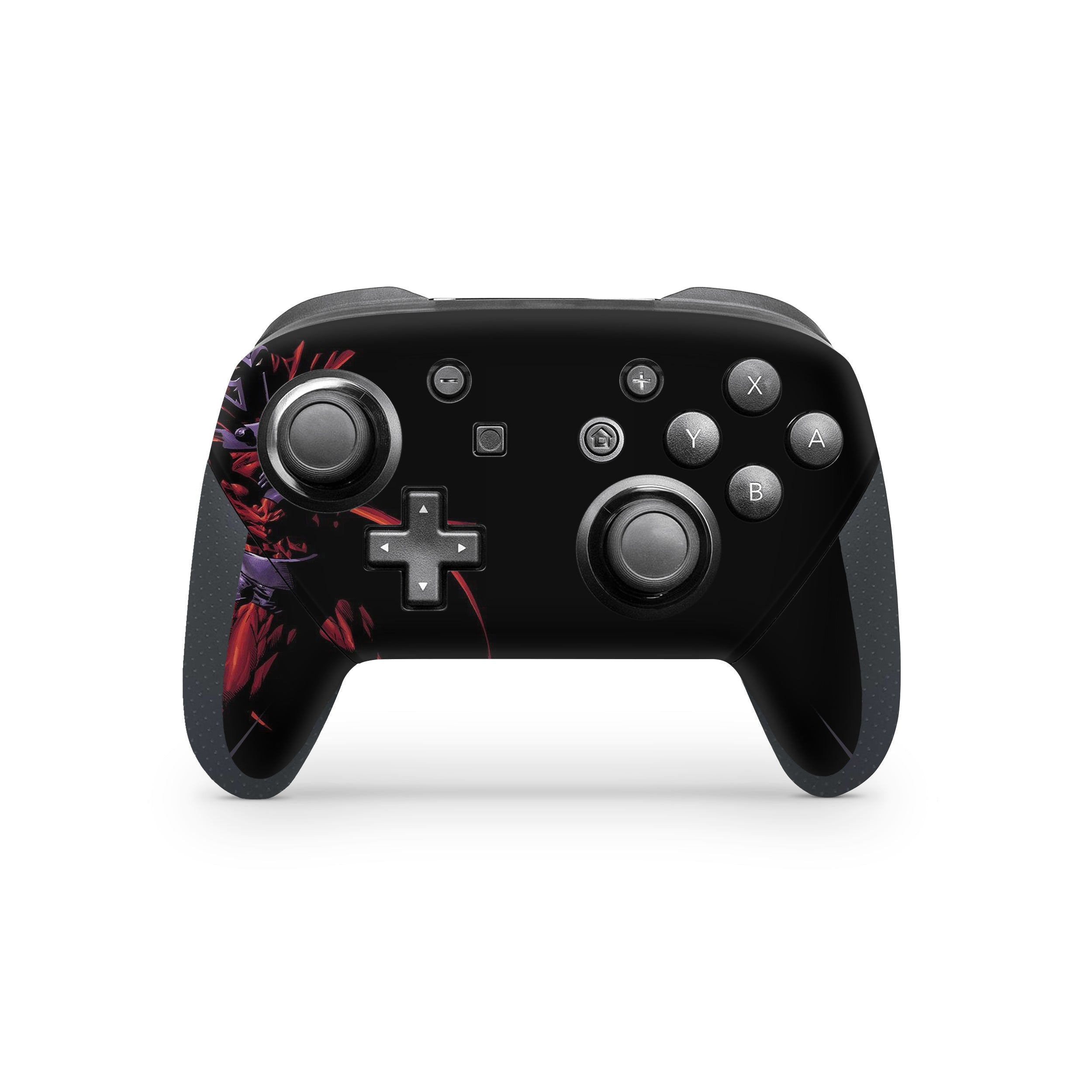 A video game skin featuring a Marvel X Men Magneto design for the Switch Pro Controller.