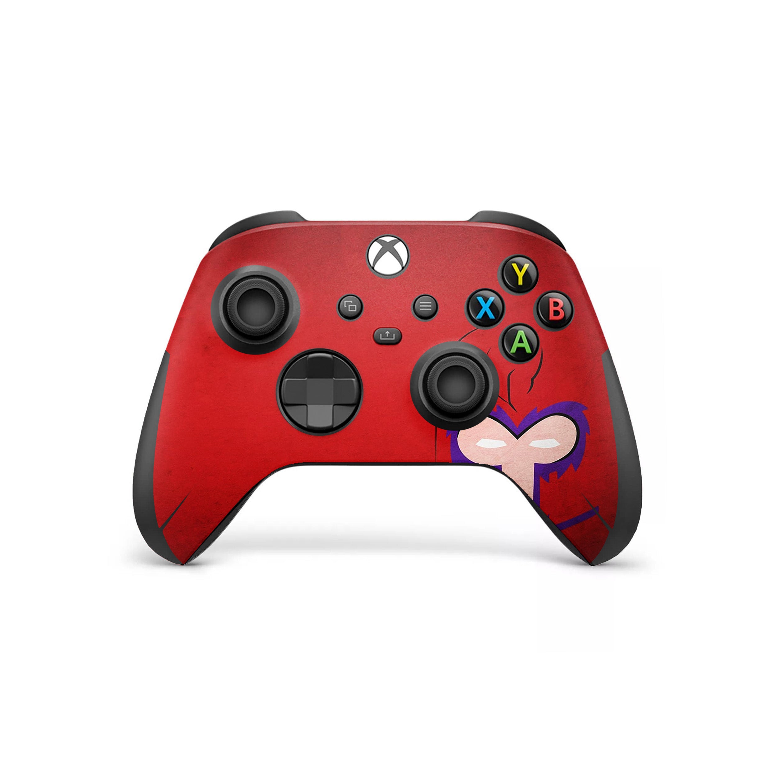 A video game skin featuring a Marvel X Men Magneto design for the Xbox Wireless Controller.
