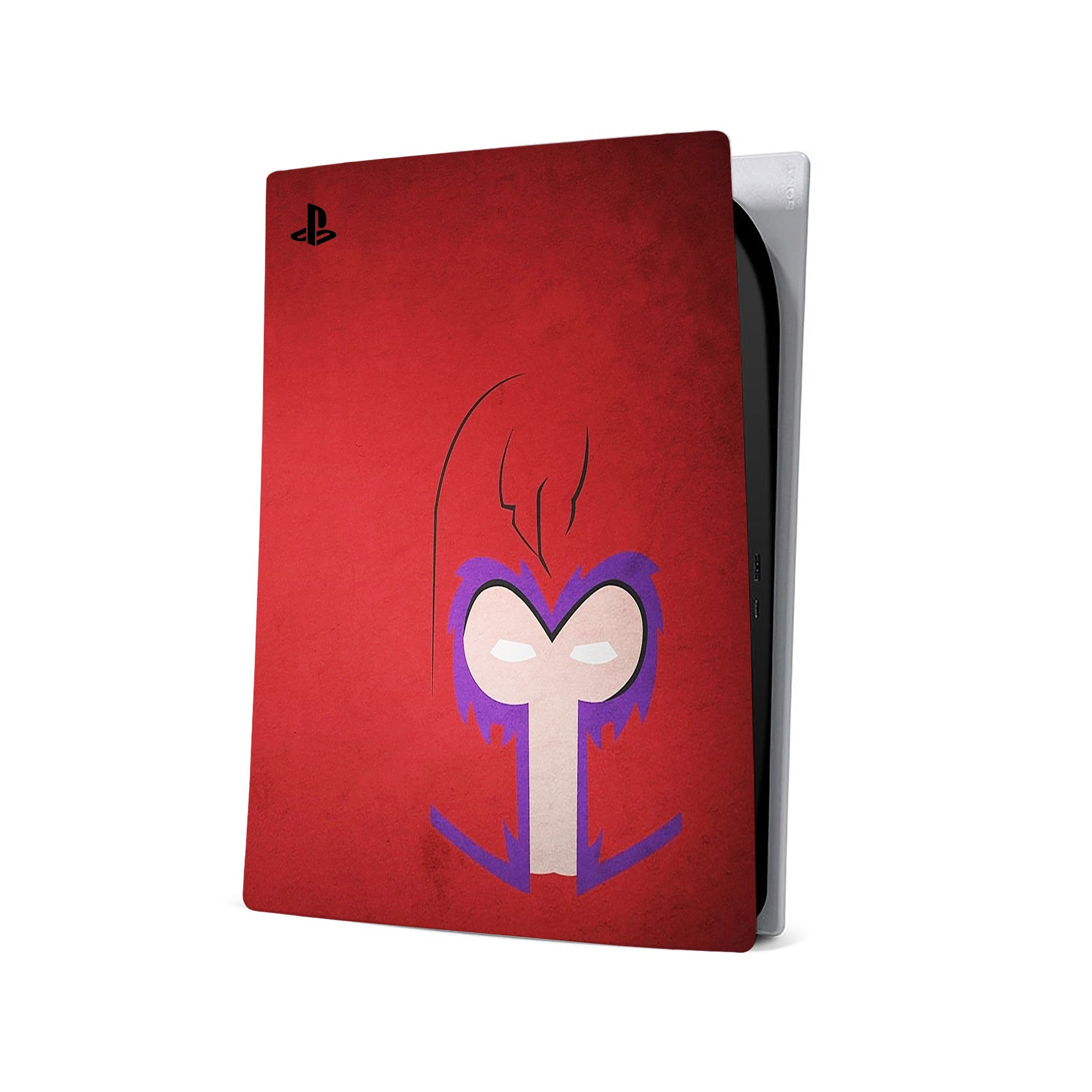 A video game skin featuring a Marvel X Men Magneto design for the PS5.