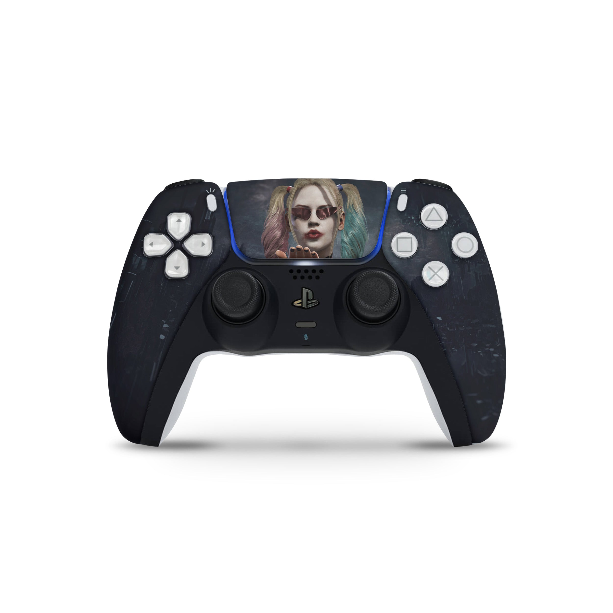 A video game skin featuring a Mortal Kombat 11 Frost design for the PS5 DualSense Controller.