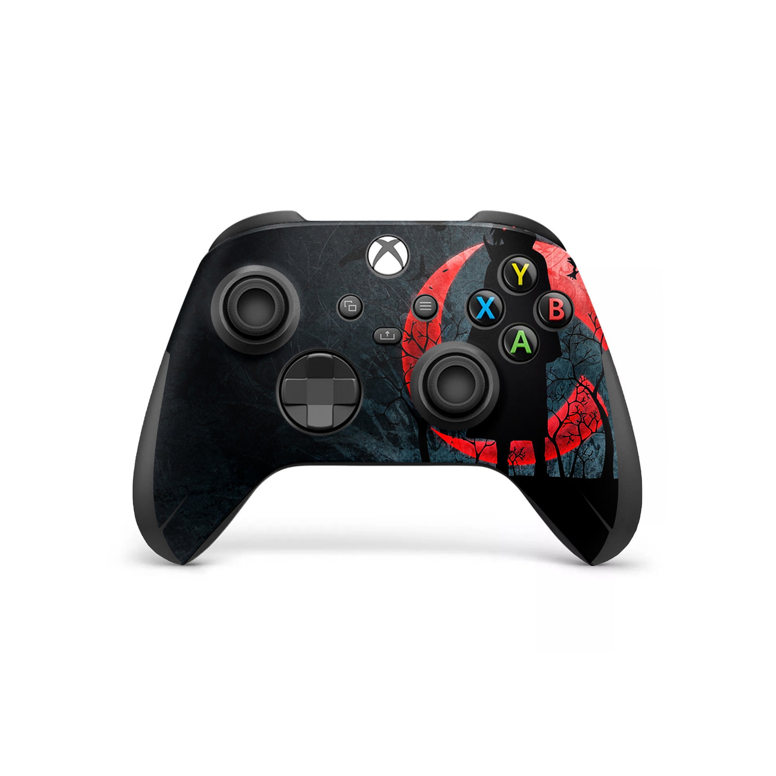 A video game skin featuring a Naruto Darkness Glow design for the Xbox Wireless Controller.