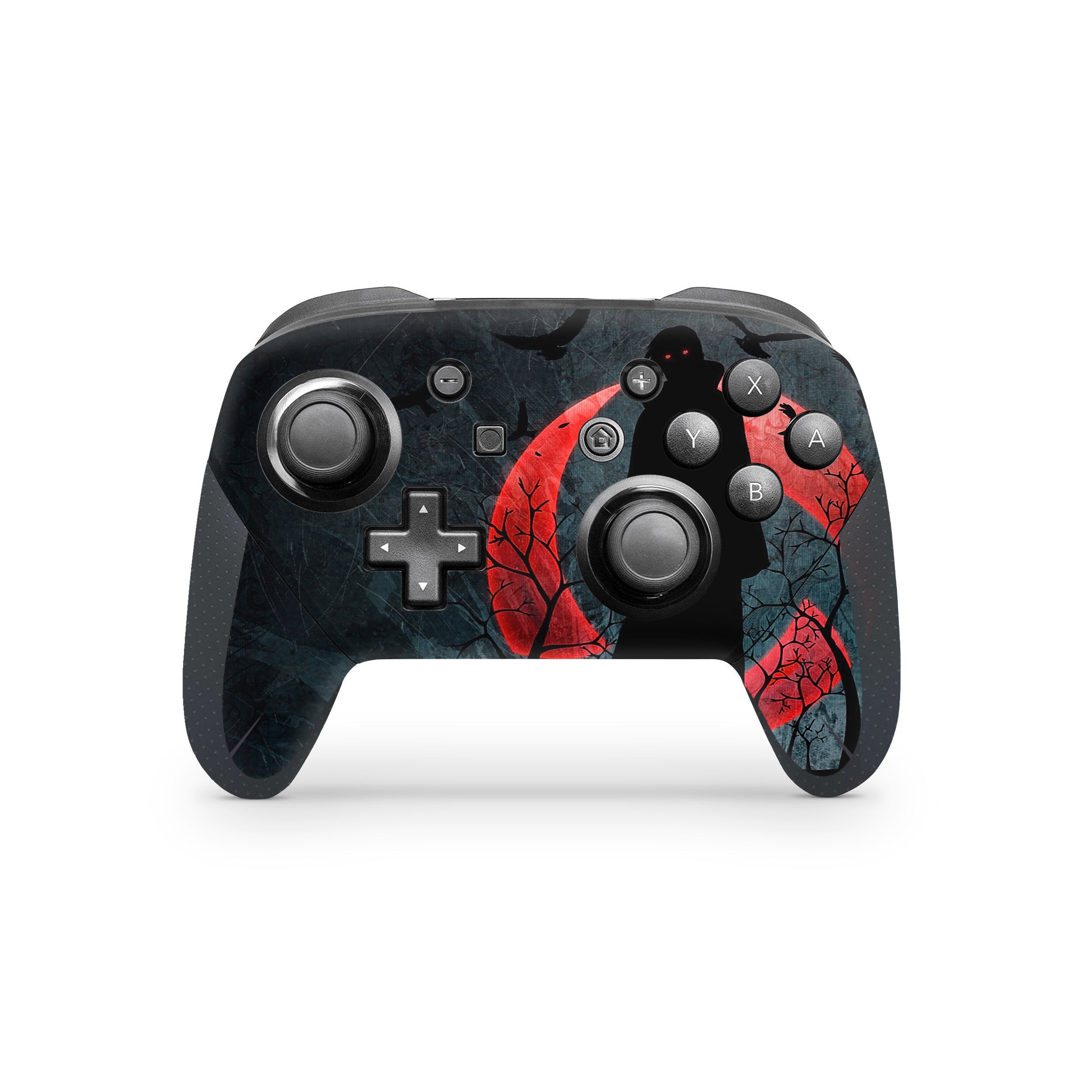 A video game skin featuring a Naruto Darkness Glow design for the Switch Pro Controller.