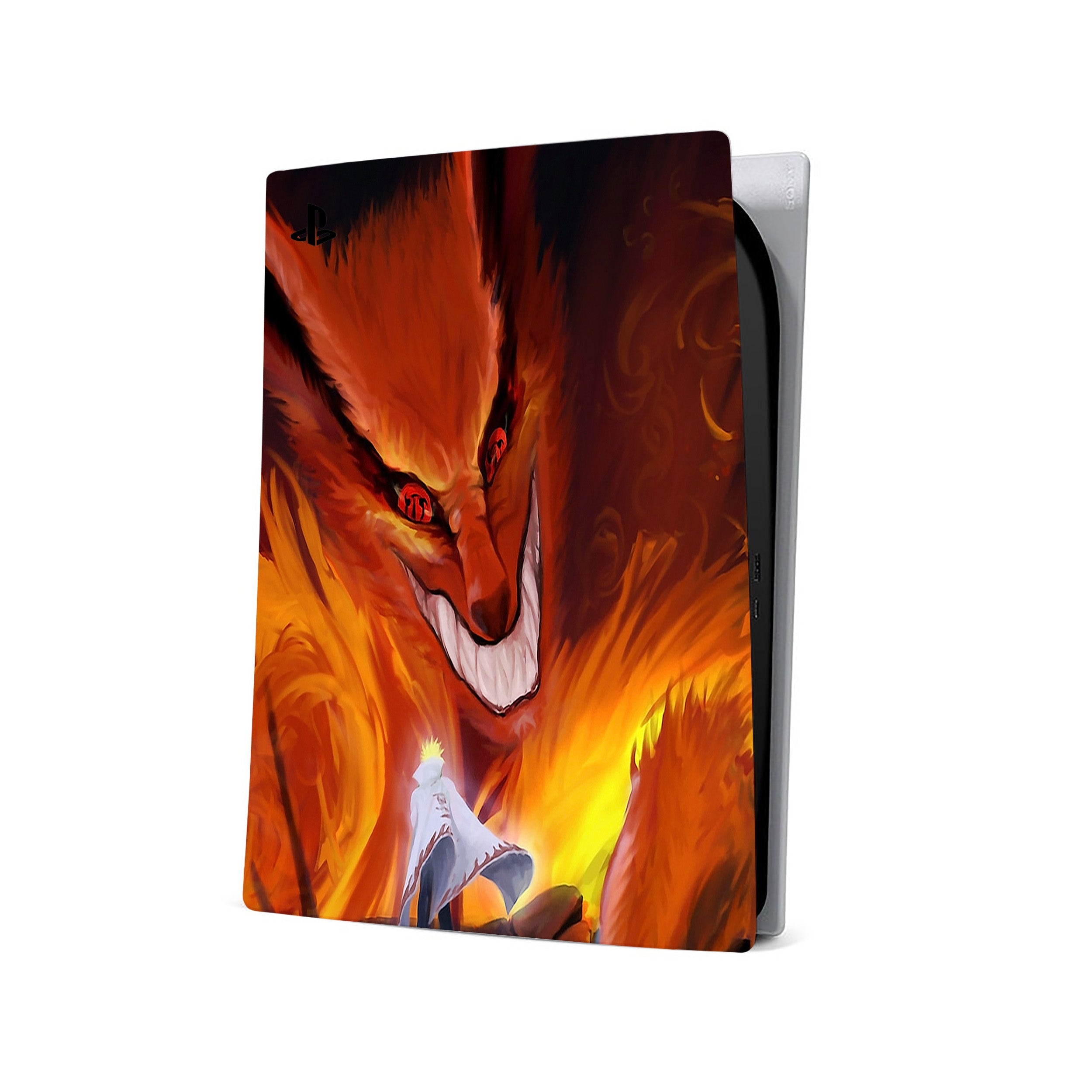 A video game skin featuring a Naruto Fire Wolf design for the PS5.