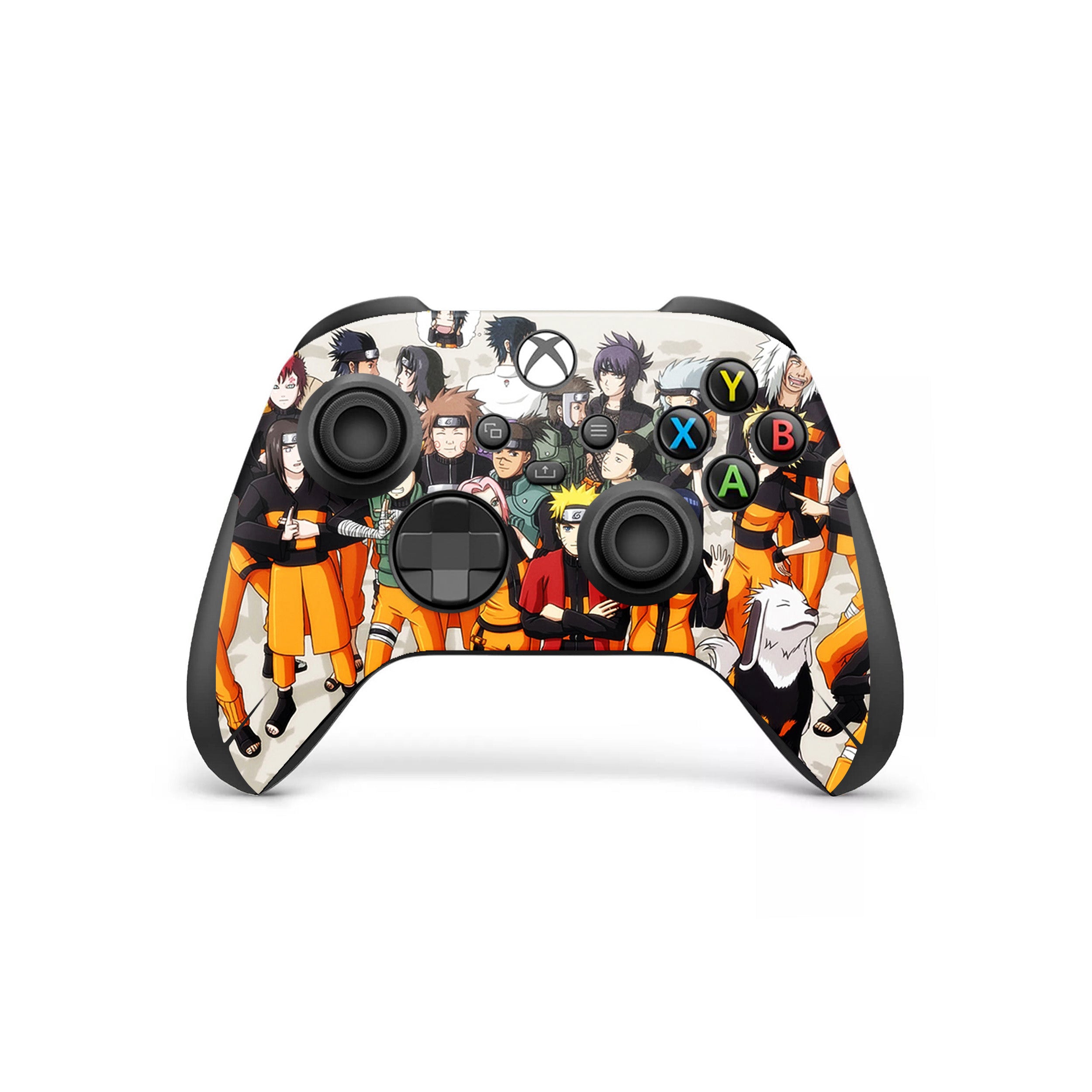 A video game skin featuring a Naruto Squad design for the Xbox Wireless Controller.