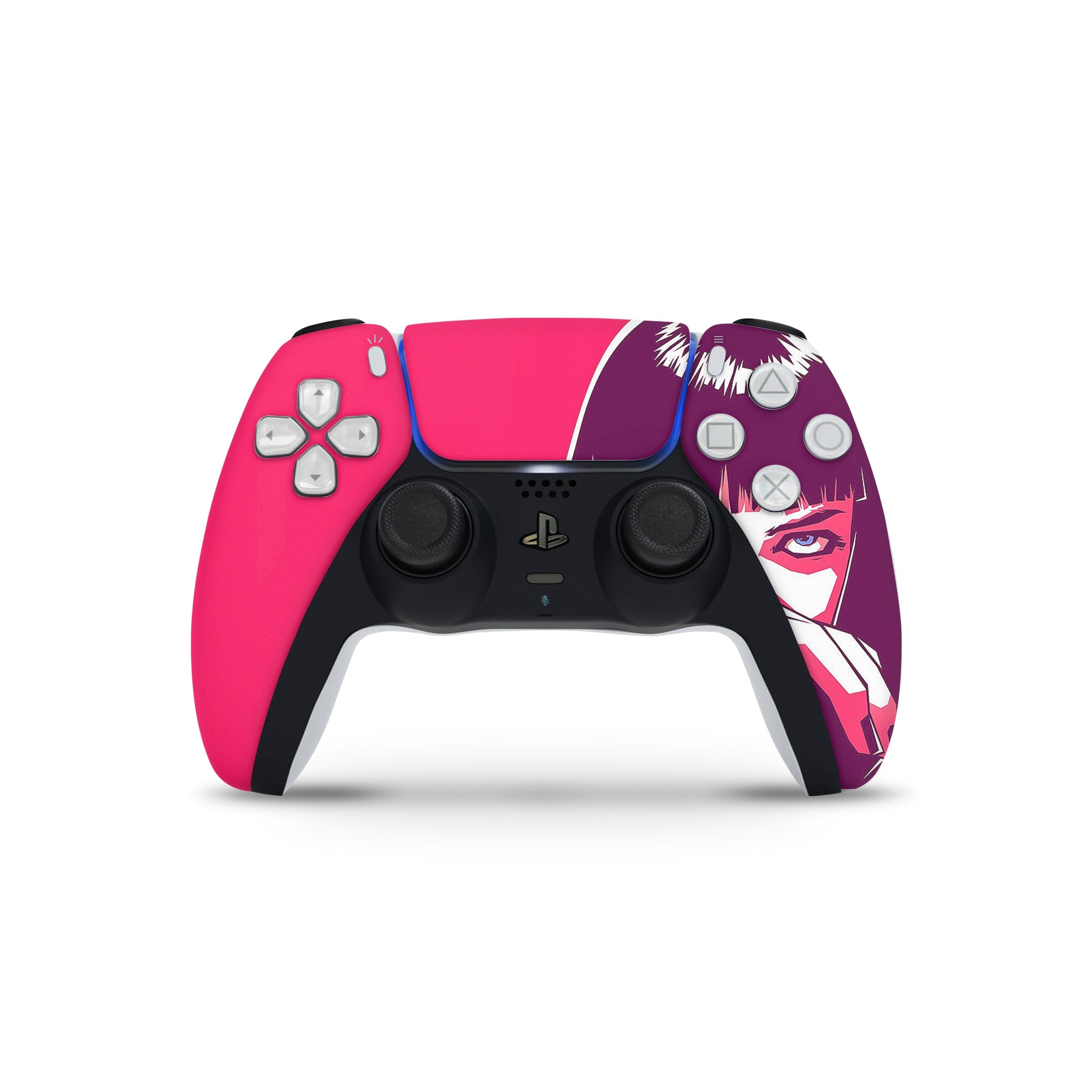 A video game skin featuring a Pulp Fiction Mya Blow design for the PS5 DualSense Controller.