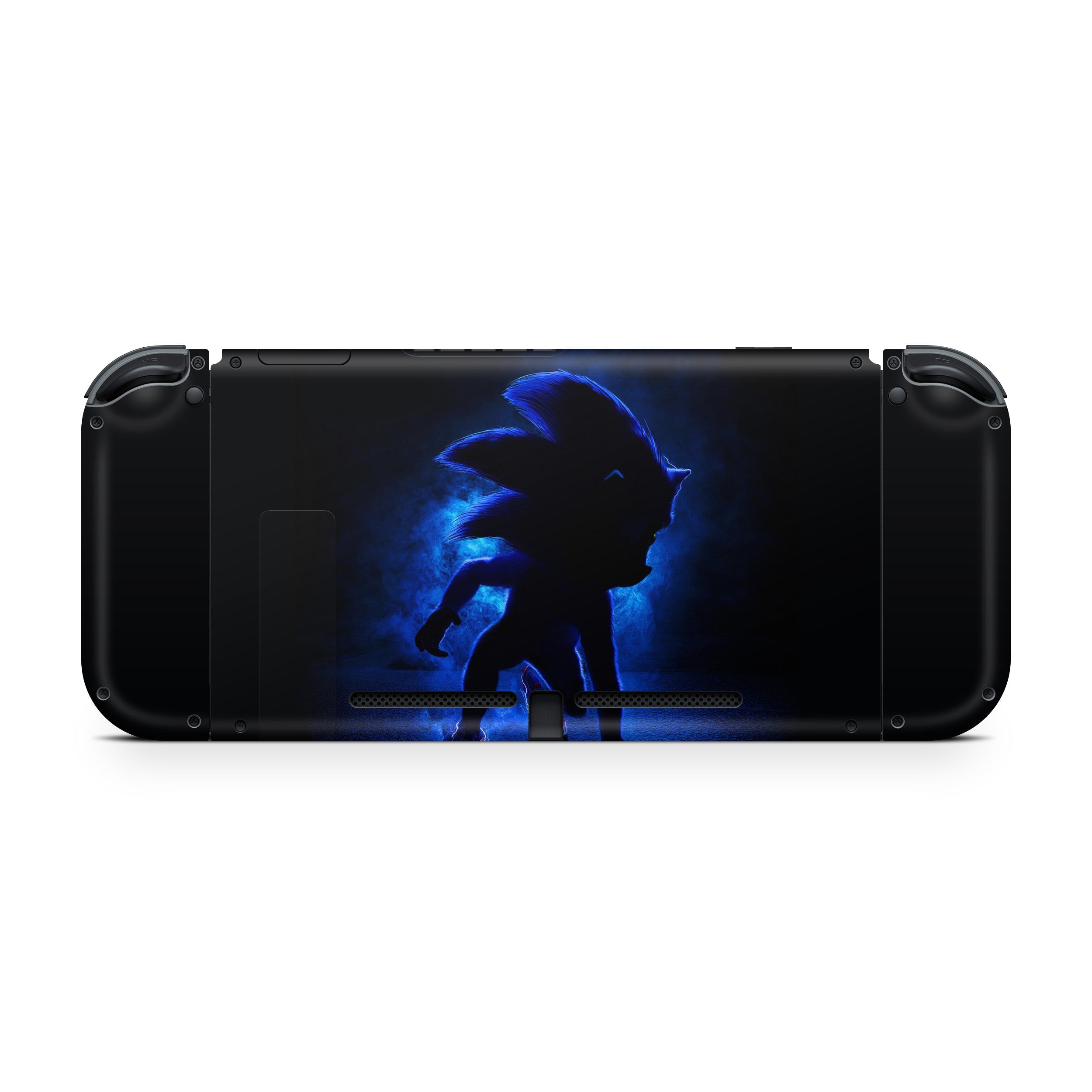A video game skin featuring a Sonic The Hedgehog design for the Nintendo Switch.