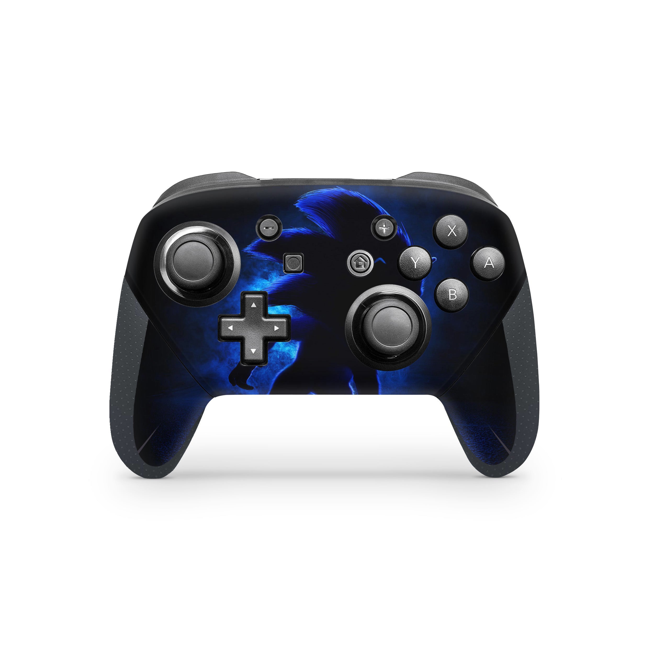 A video game skin featuring a Sonic The Hedgehog design for the Switch Pro Controller.