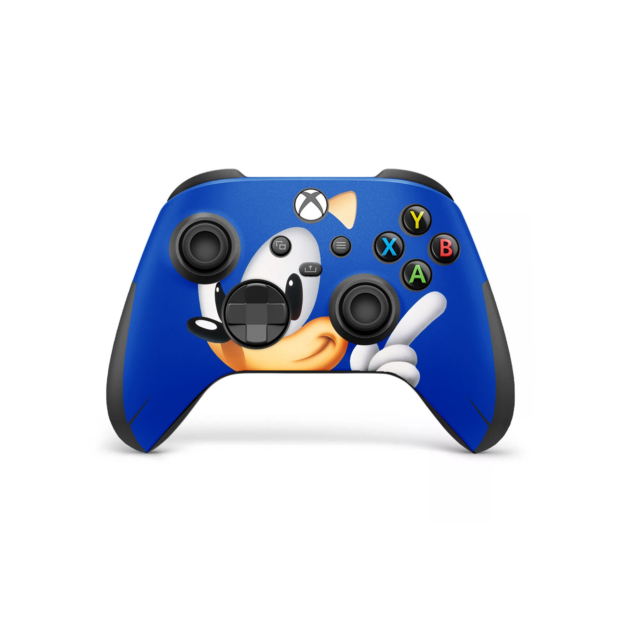 A video game skin featuring a Sonic The Hedgehog design for the Xbox Wireless Controller.
