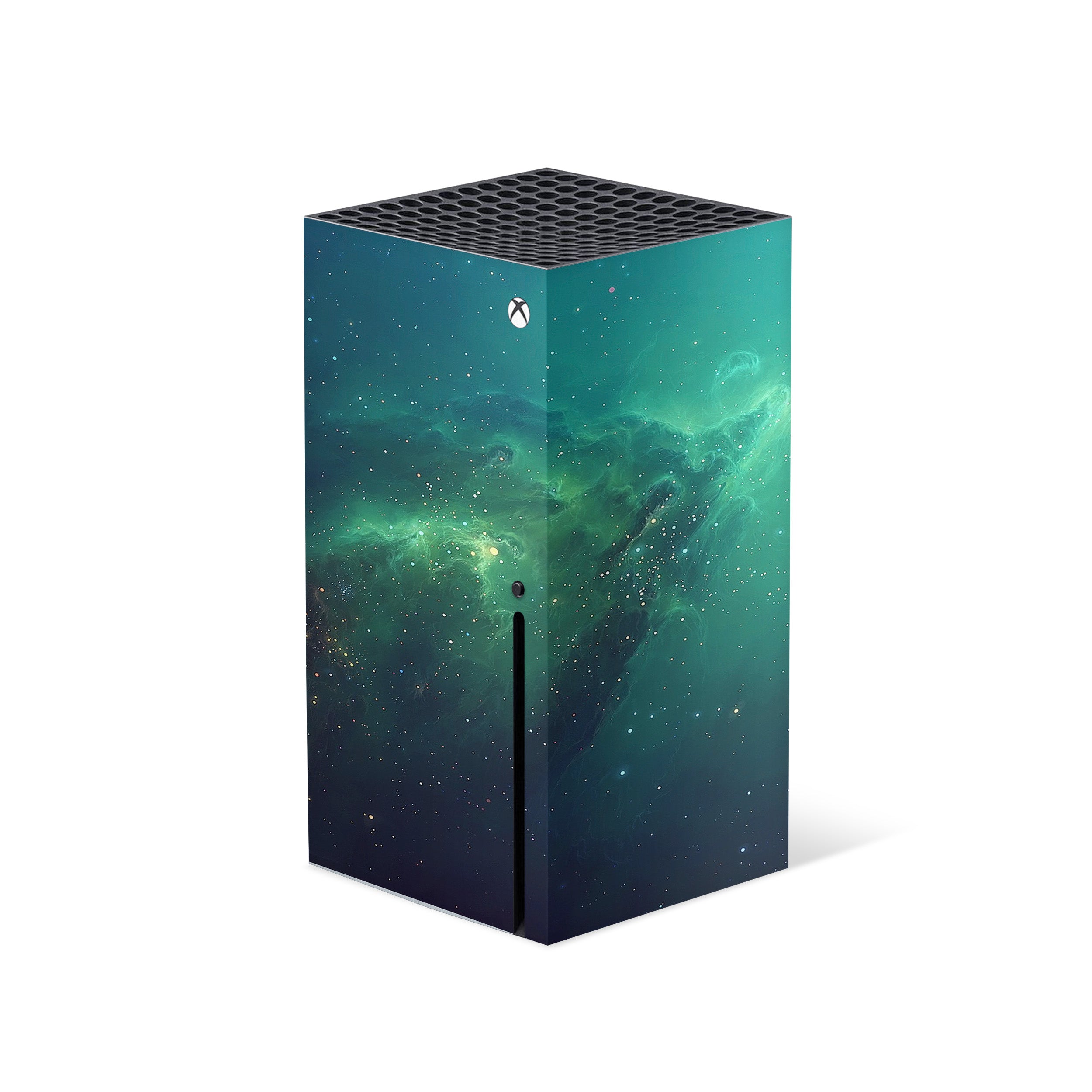 A video game skin featuring a Space design for the Xbox Series X.