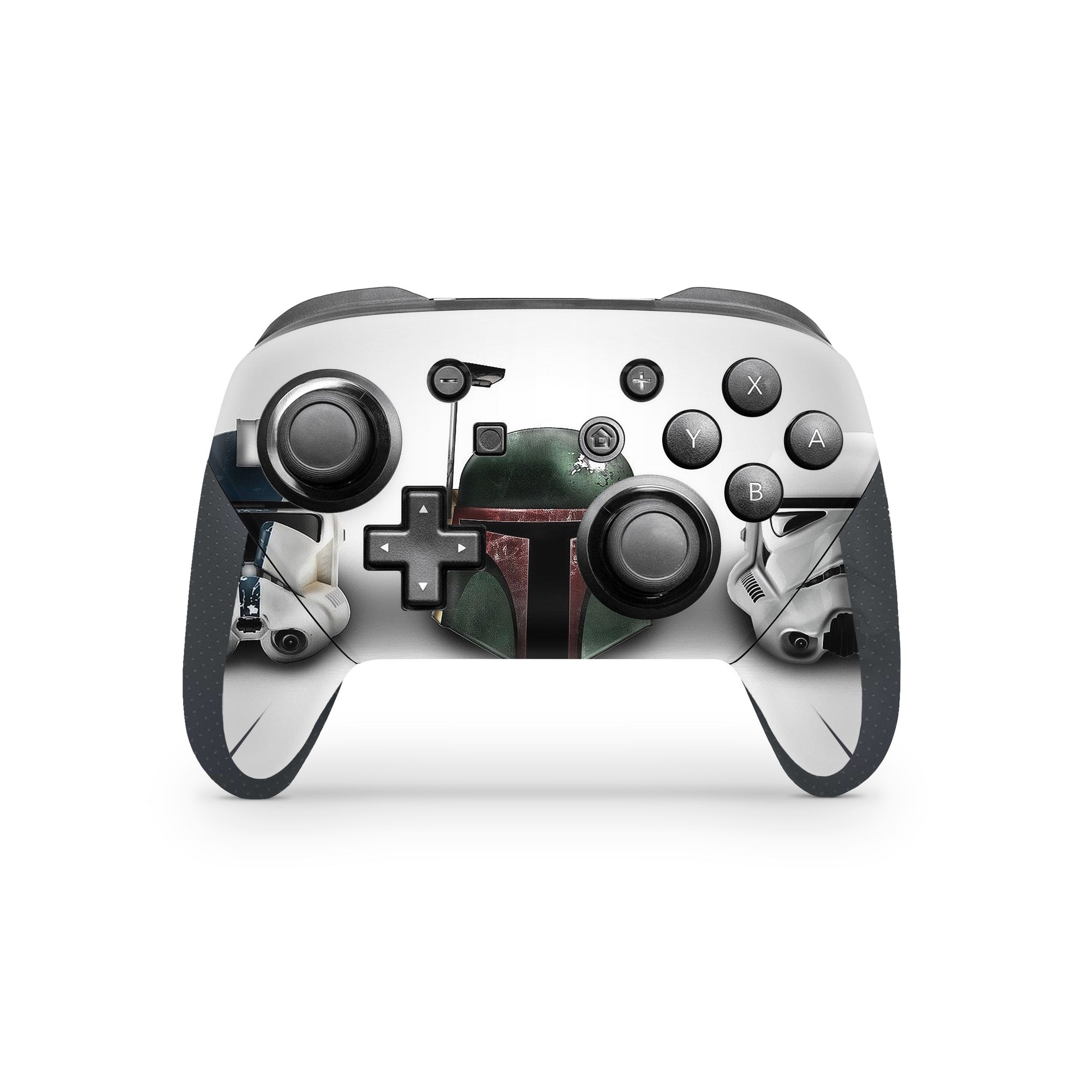 A video game skin featuring a Star Wars design for the Switch Pro Controller.