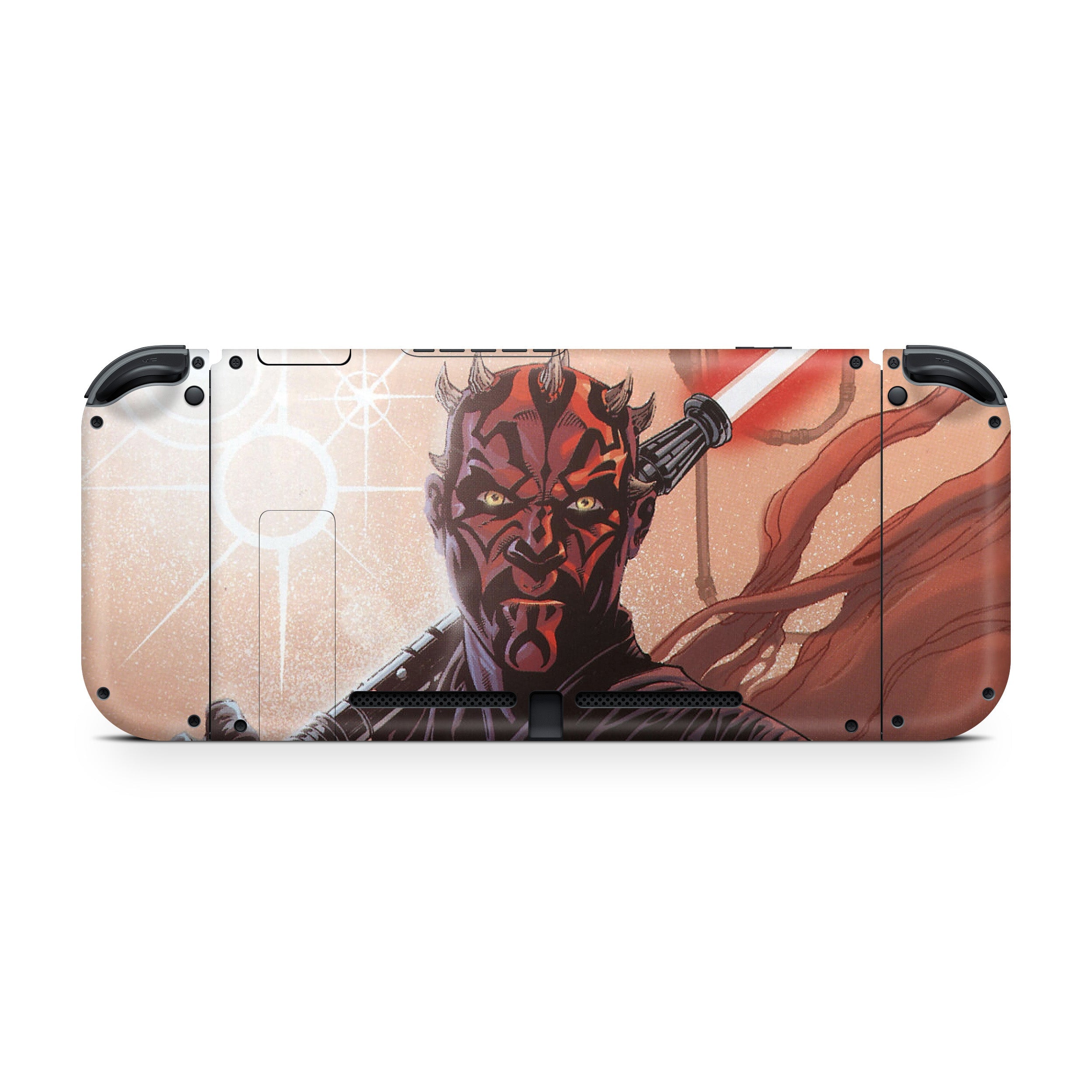 A video game skin featuring a Star Wars Darth Maul design for the Nintendo Switch.