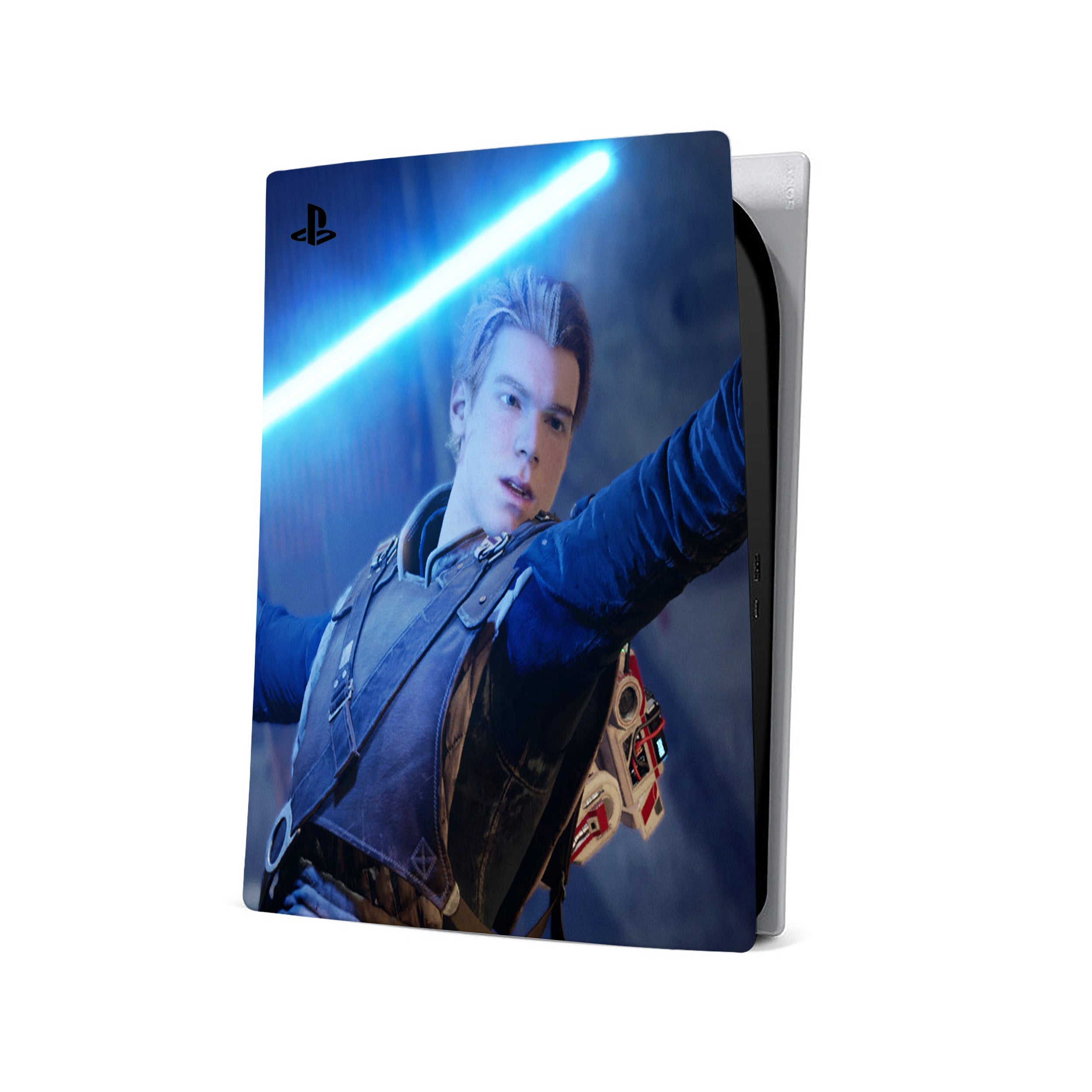 A video game skin featuring a Star Wars Jedi Fallen Order design for the PS5.