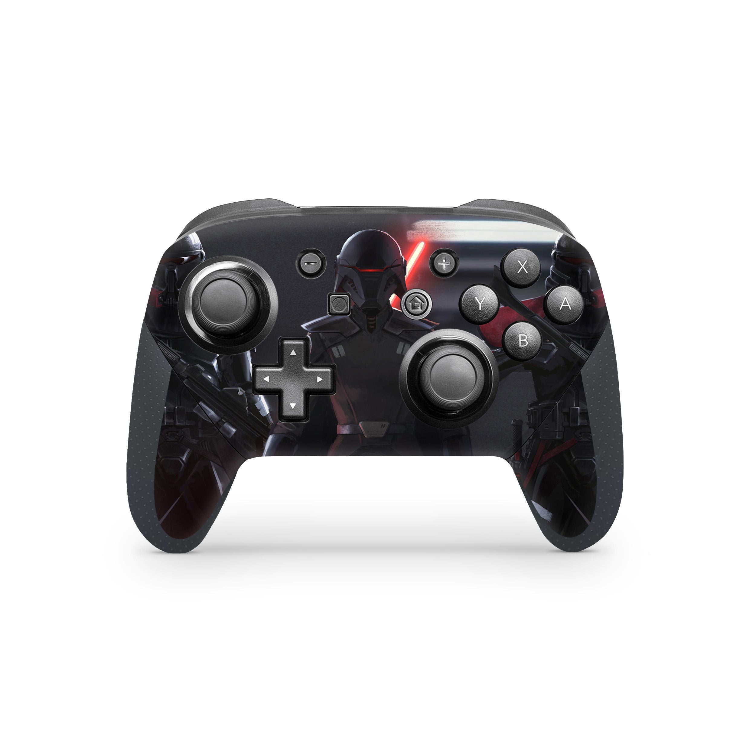 A video game skin featuring a Star Wars Jedi Fallen Order design for the Switch Pro Controller.