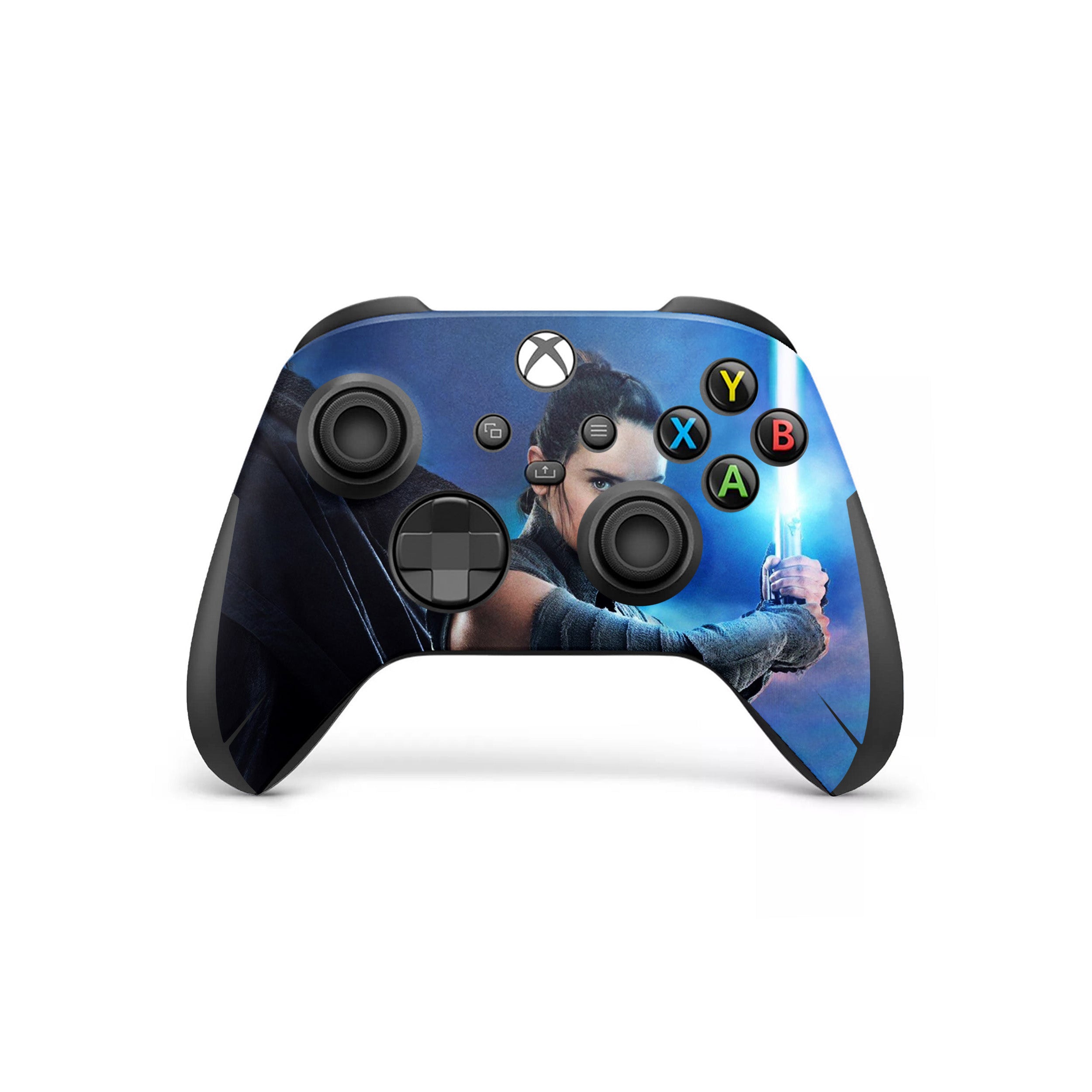 A video game skin featuring a Star Wars Luke Skywalker design for the Xbox Wireless Controller.