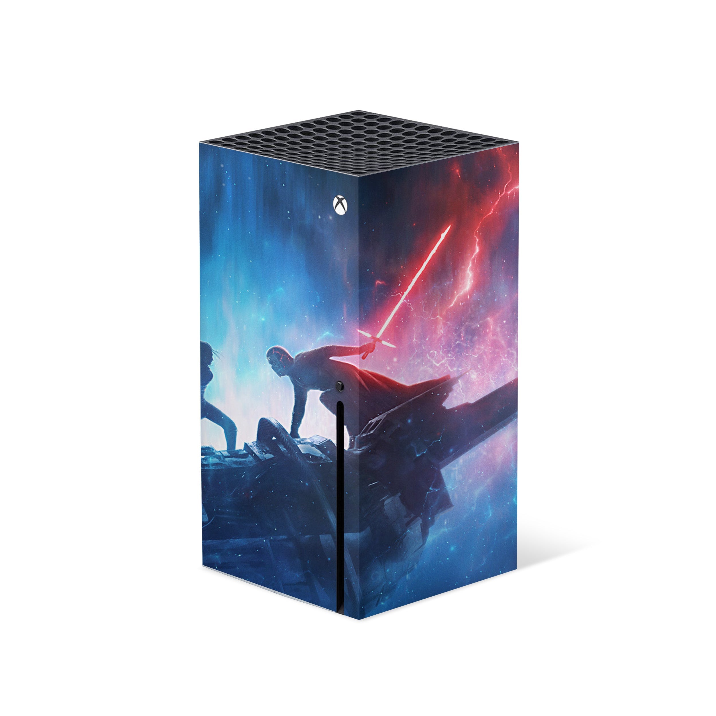 A video game skin featuring a Star Wars The Rise of Skywalker design for the Xbox Series X.