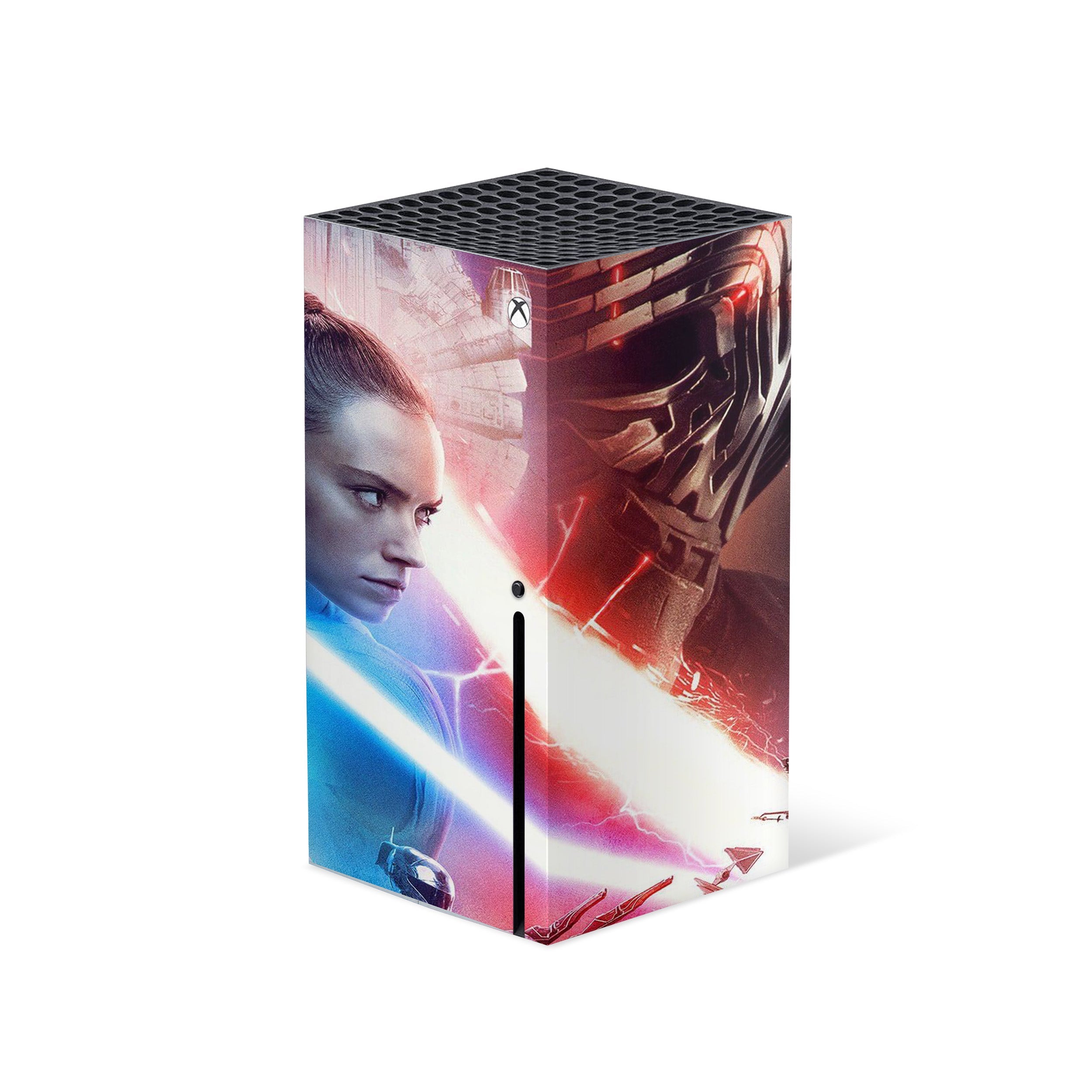 A video game skin featuring a Star Wars The Rise of Skywalker design for the Xbox Series X.