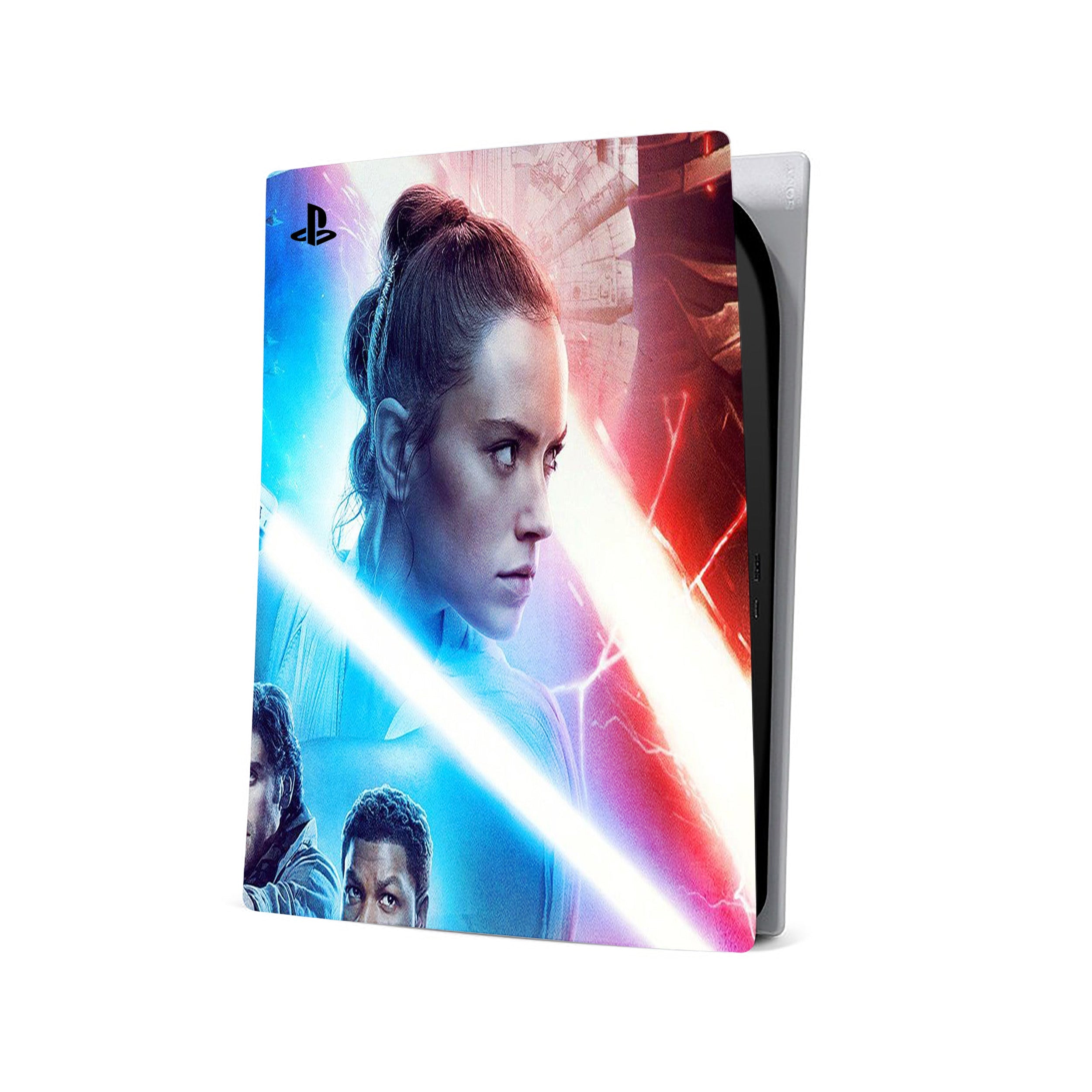 A video game skin featuring a Star Wars The Rise of Skywalker design for the PS5.