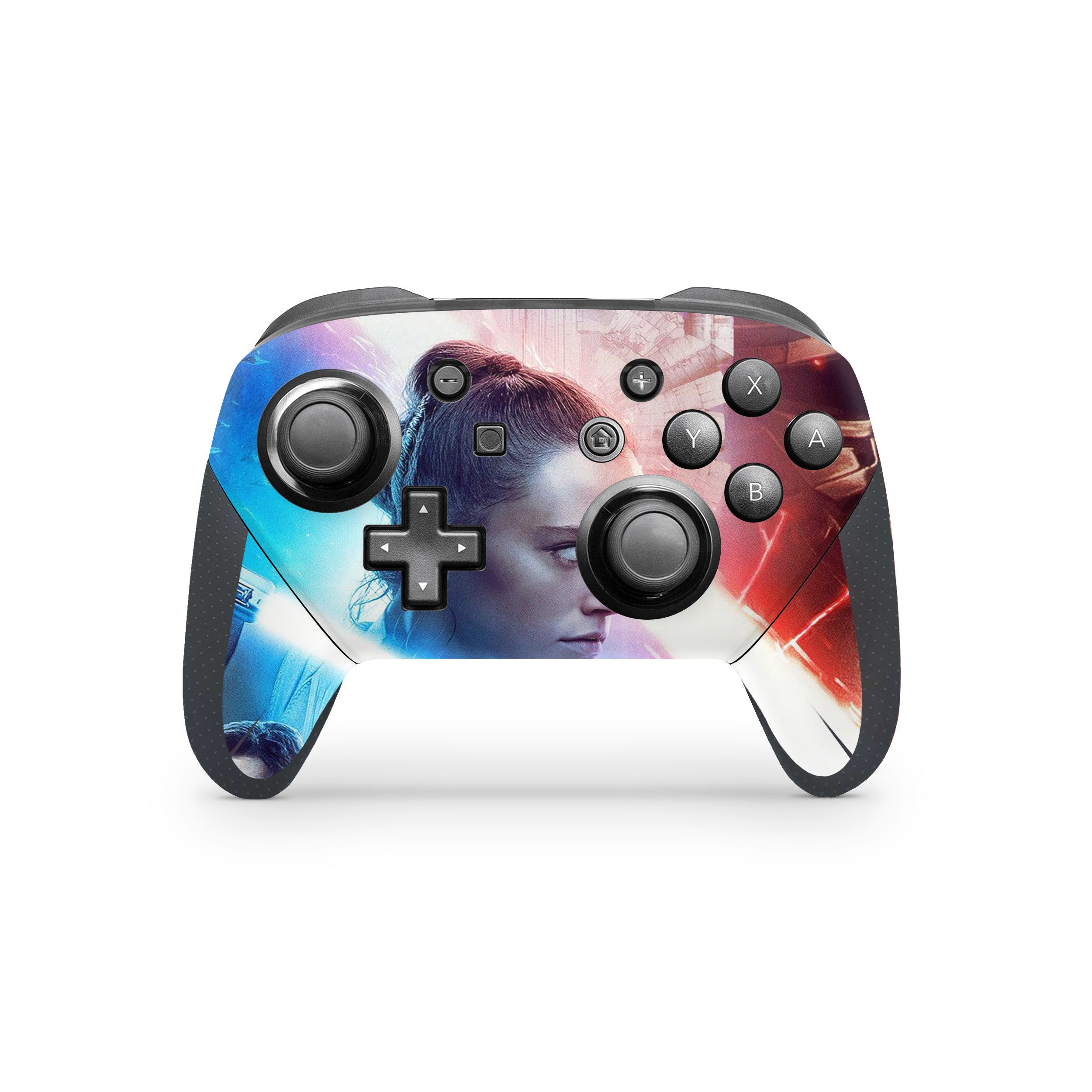 A video game skin featuring a Star Wars The Rise of Skywalker design for the Switch Pro Controller.