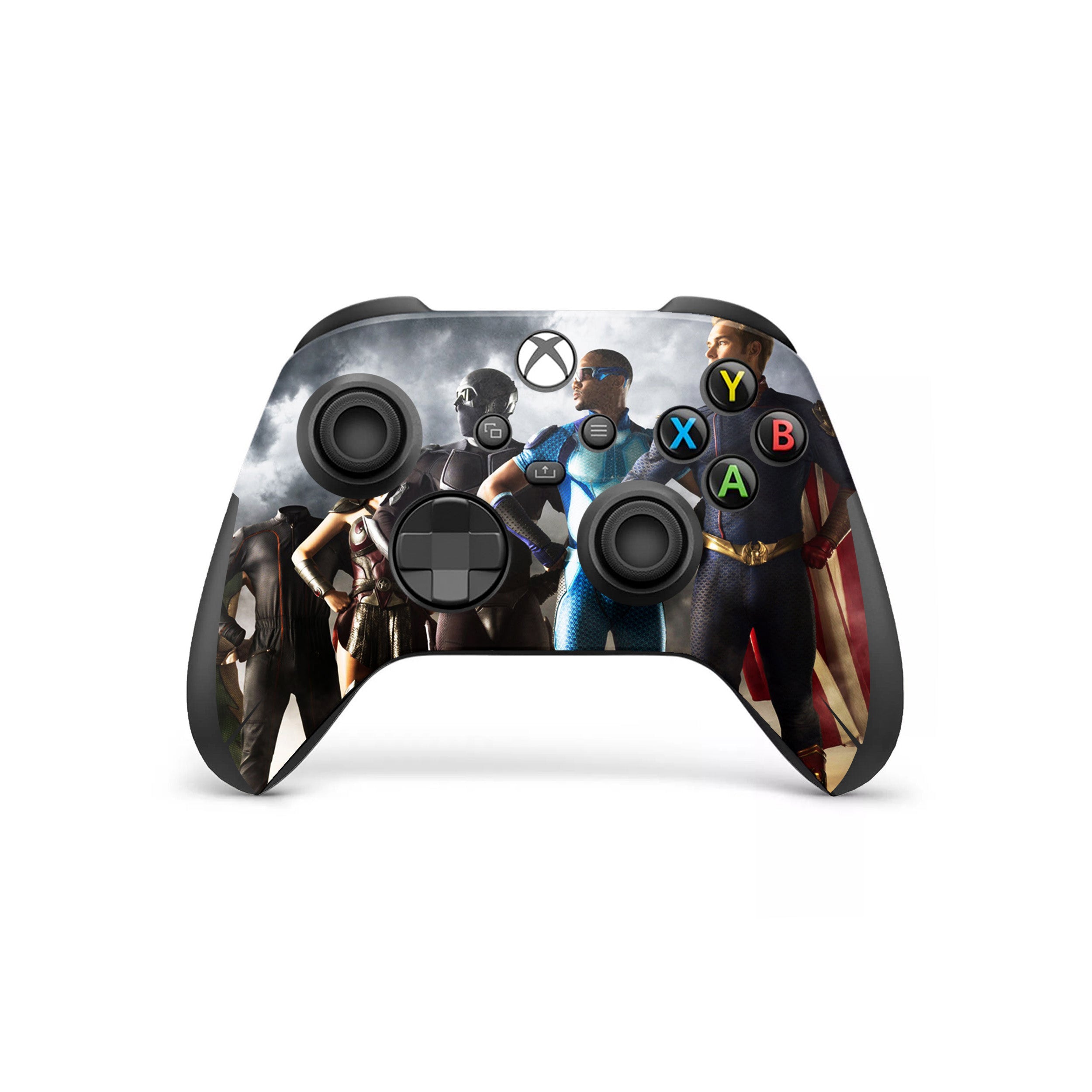 A video game skin featuring a The Boys The 7 design for the Xbox Wireless Controller.