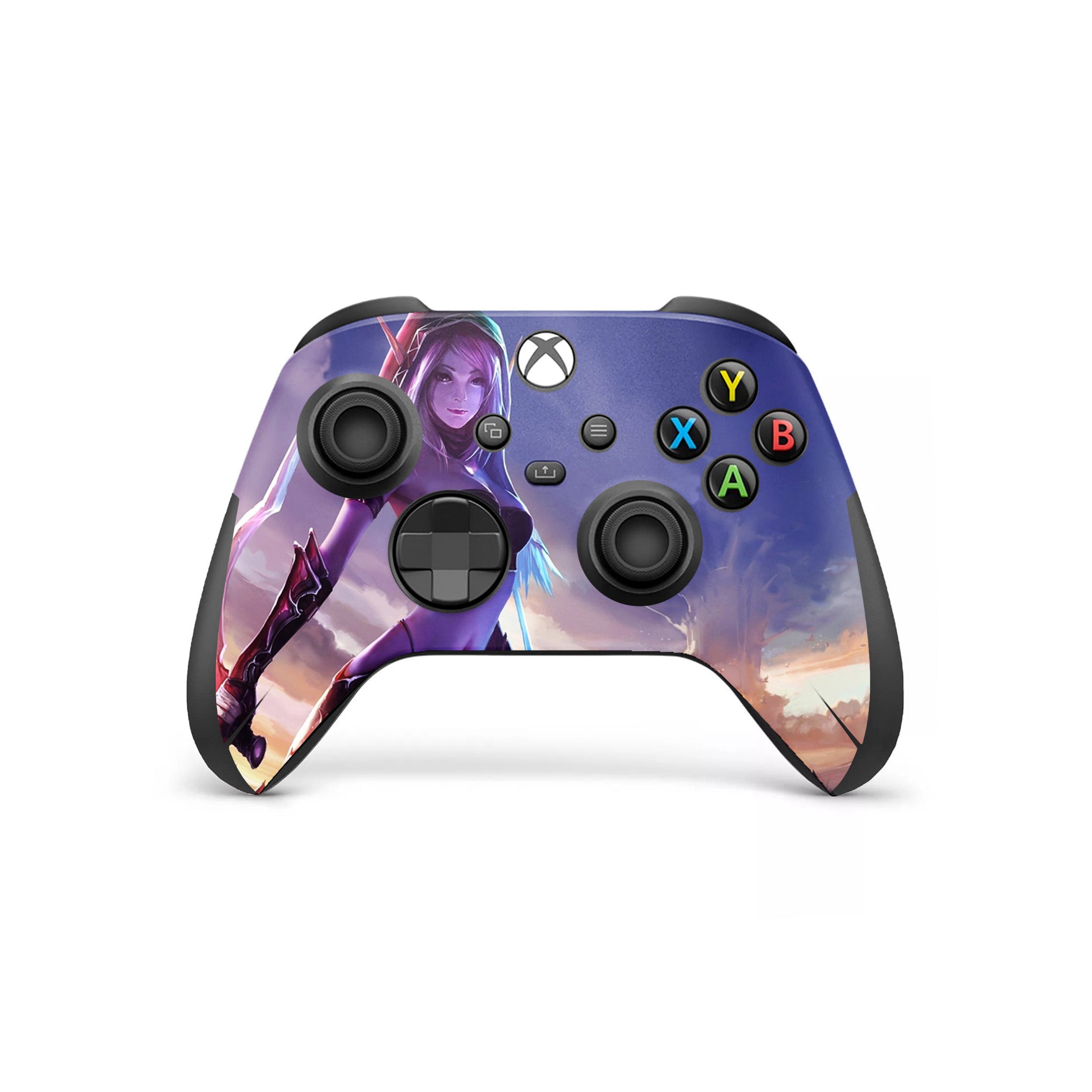 A video game skin featuring a World of Warcraft design for the Xbox Wireless Controller.