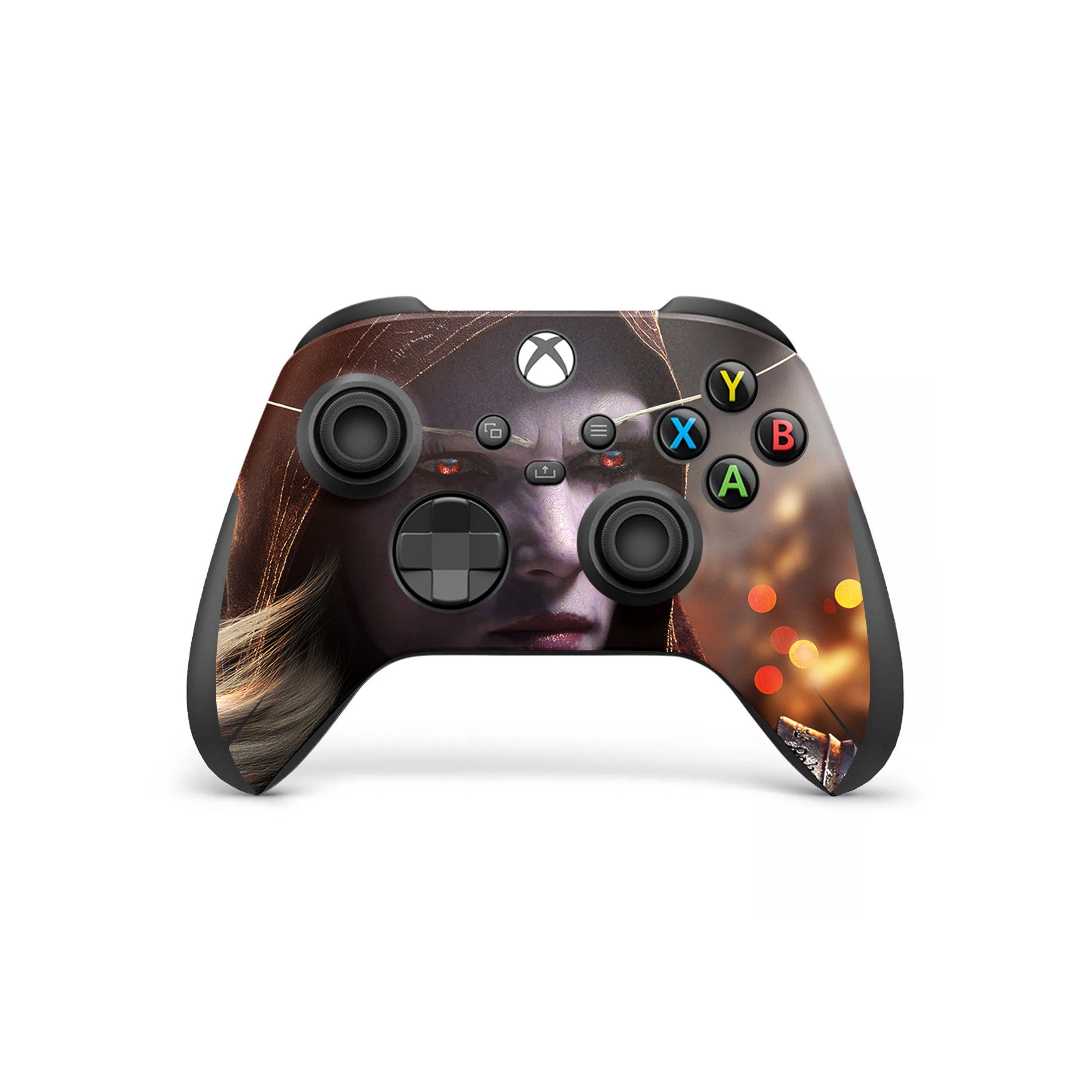 A video game skin featuring a World of Warcraft design for the Xbox Wireless Controller.