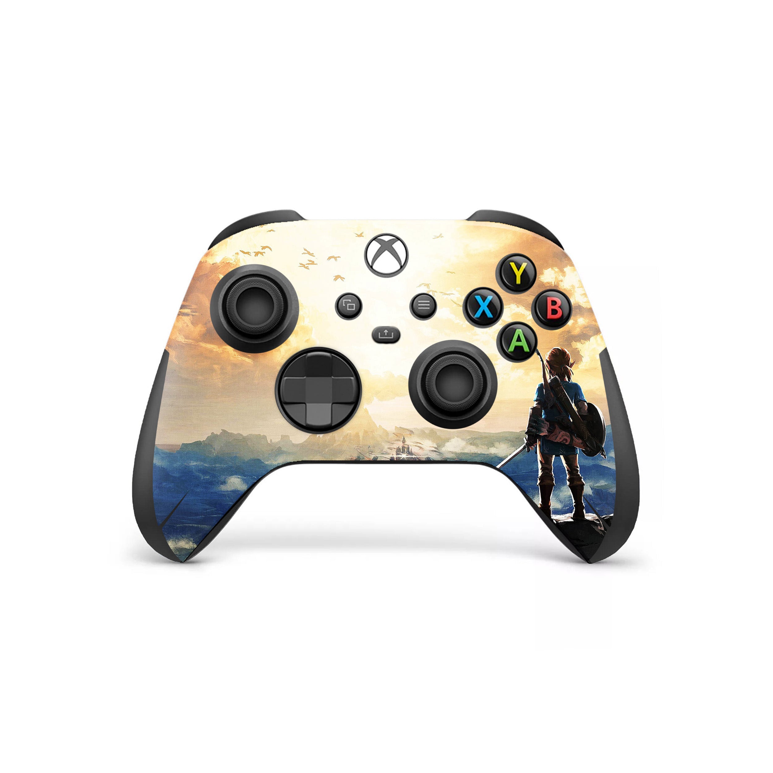 A video game skin featuring a Zelda design for the Xbox Wireless Controller.