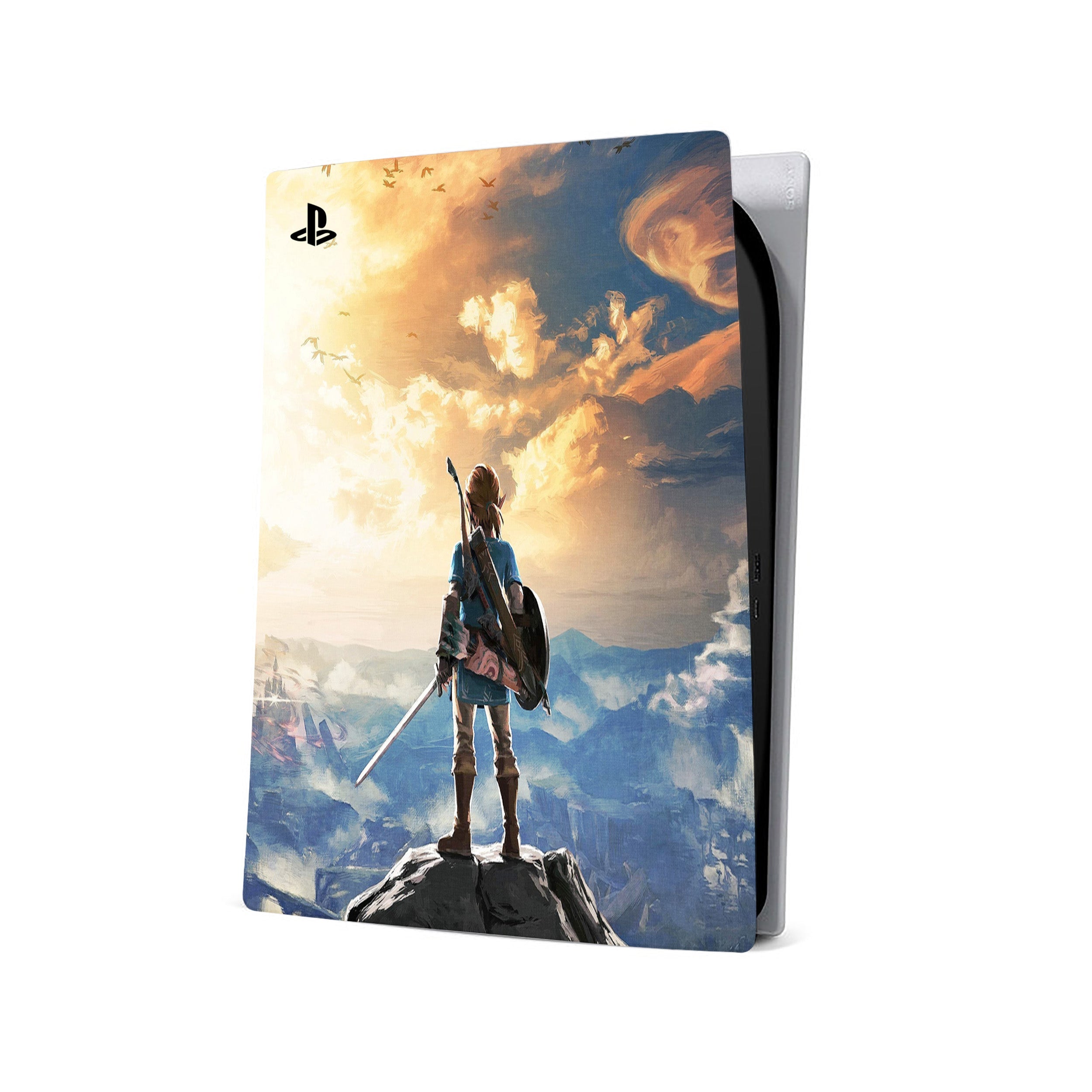 A video game skin featuring a Zelda design for the PS5.